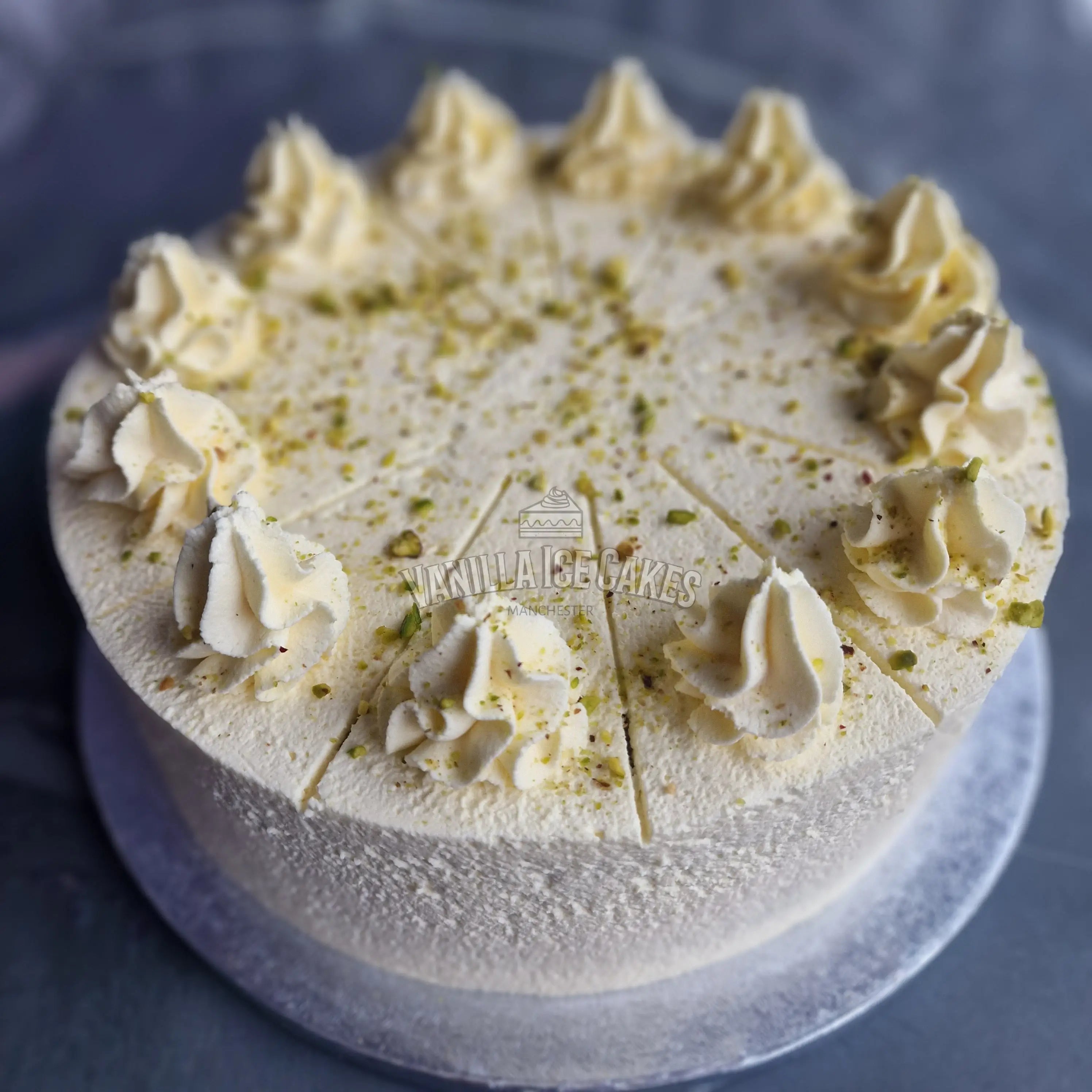 Pistachio Fresh Cream Celebration Cake
