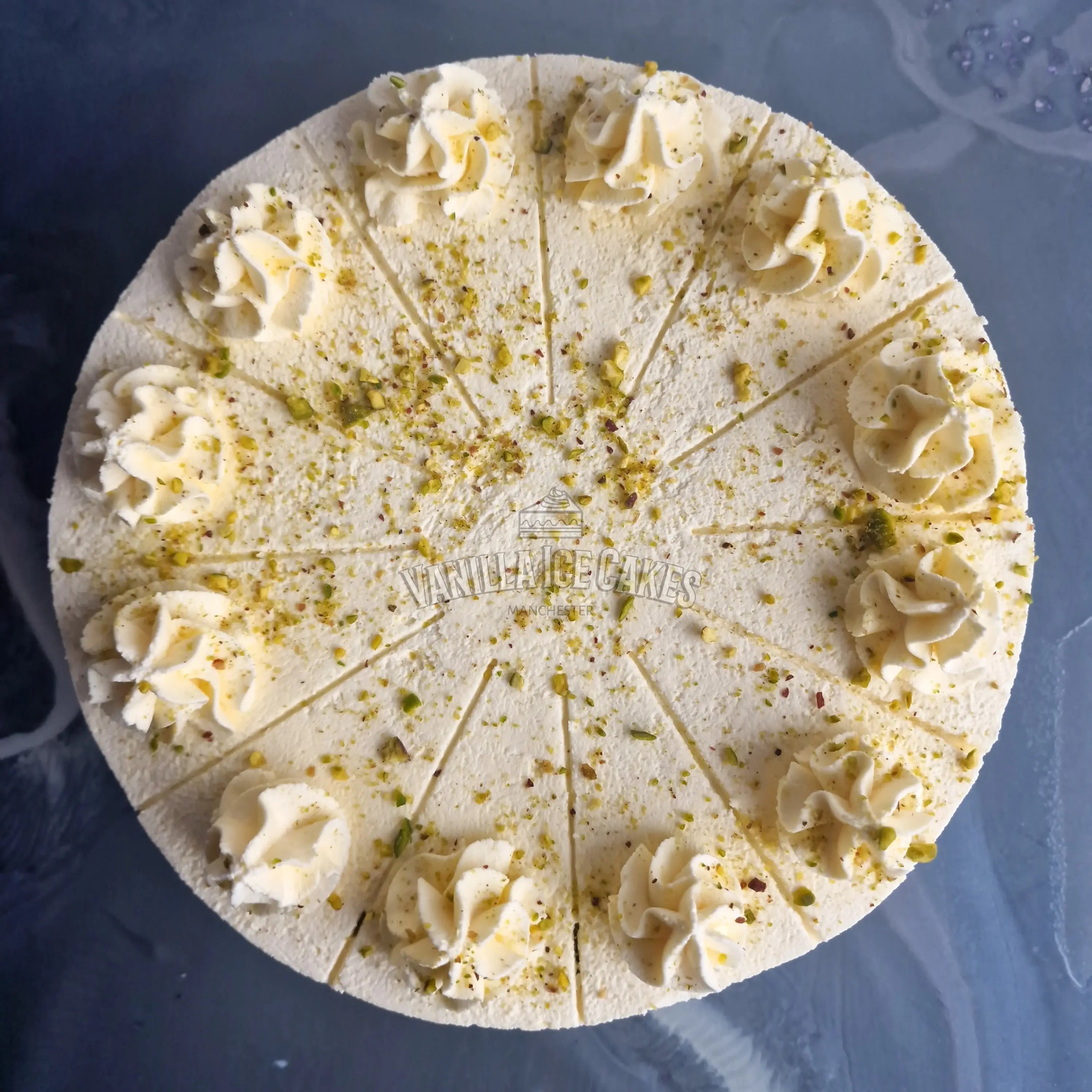 Pistachio Fresh Cream Celebration Cake