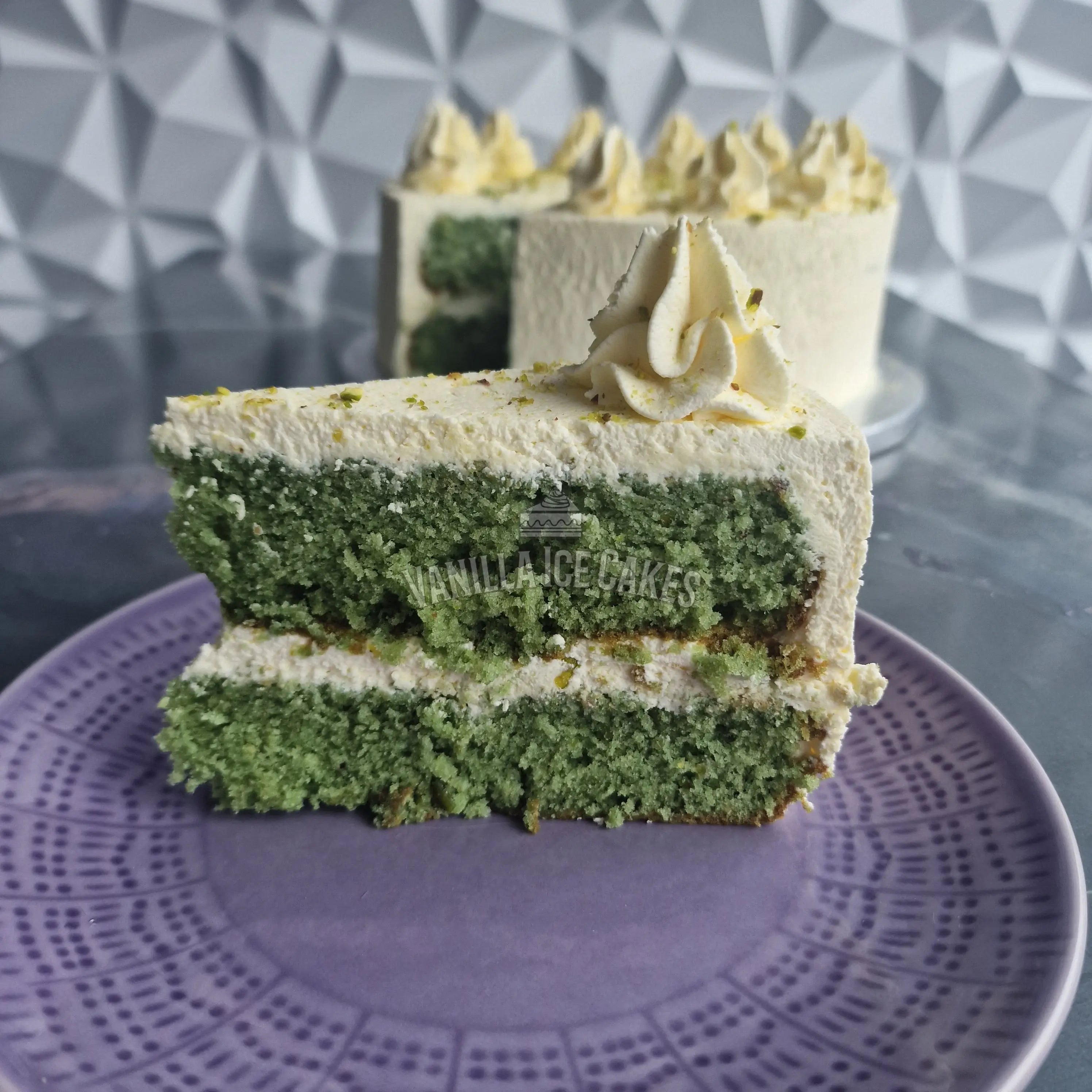 Pistachio Fresh Cream Celebration Cake