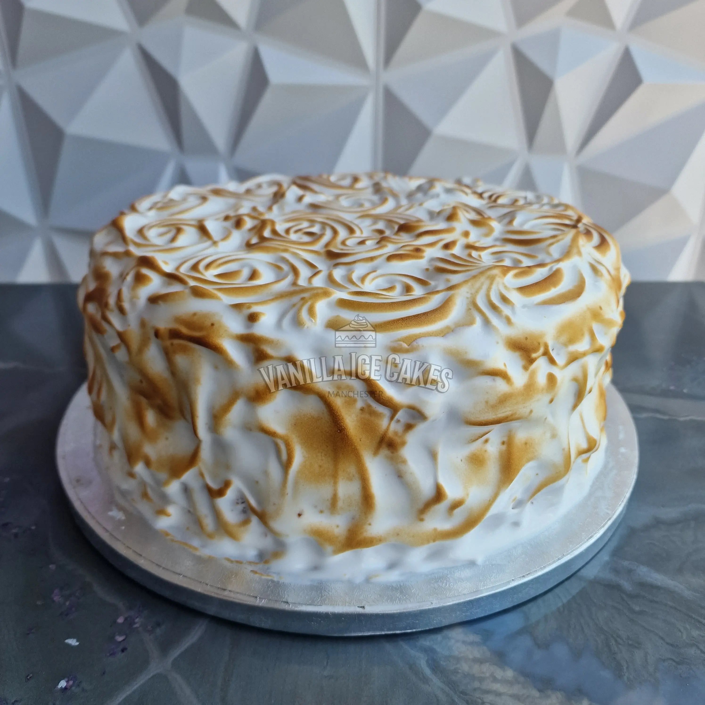 Lemon Meringue Cake Slice