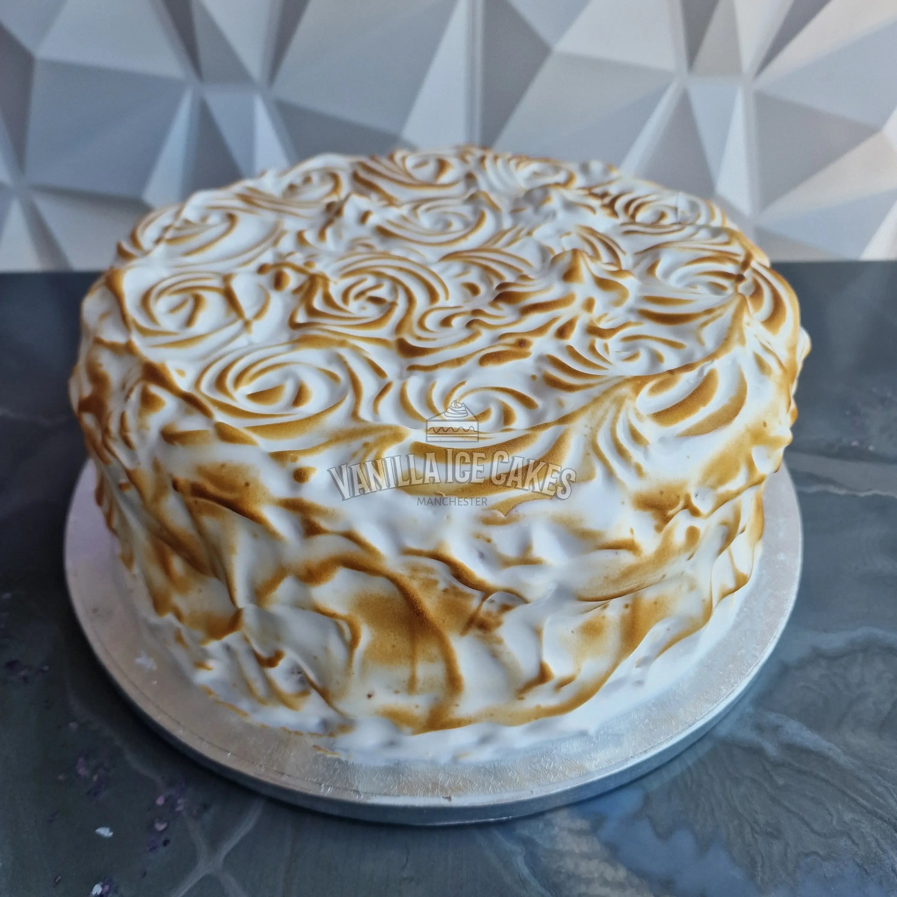 Lemon Meringue Cake Slice