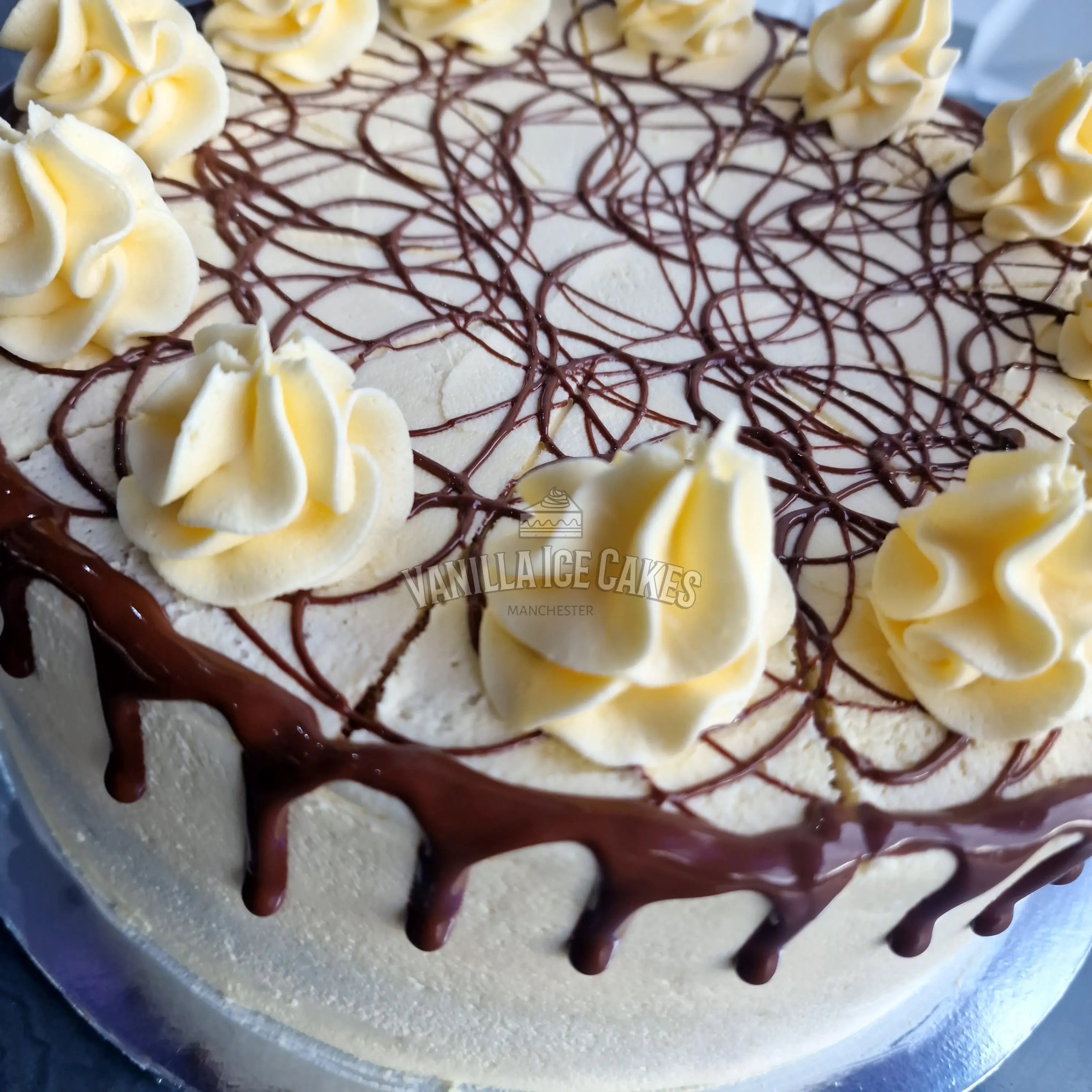 Chocolate Chip Nutella Cake Slice