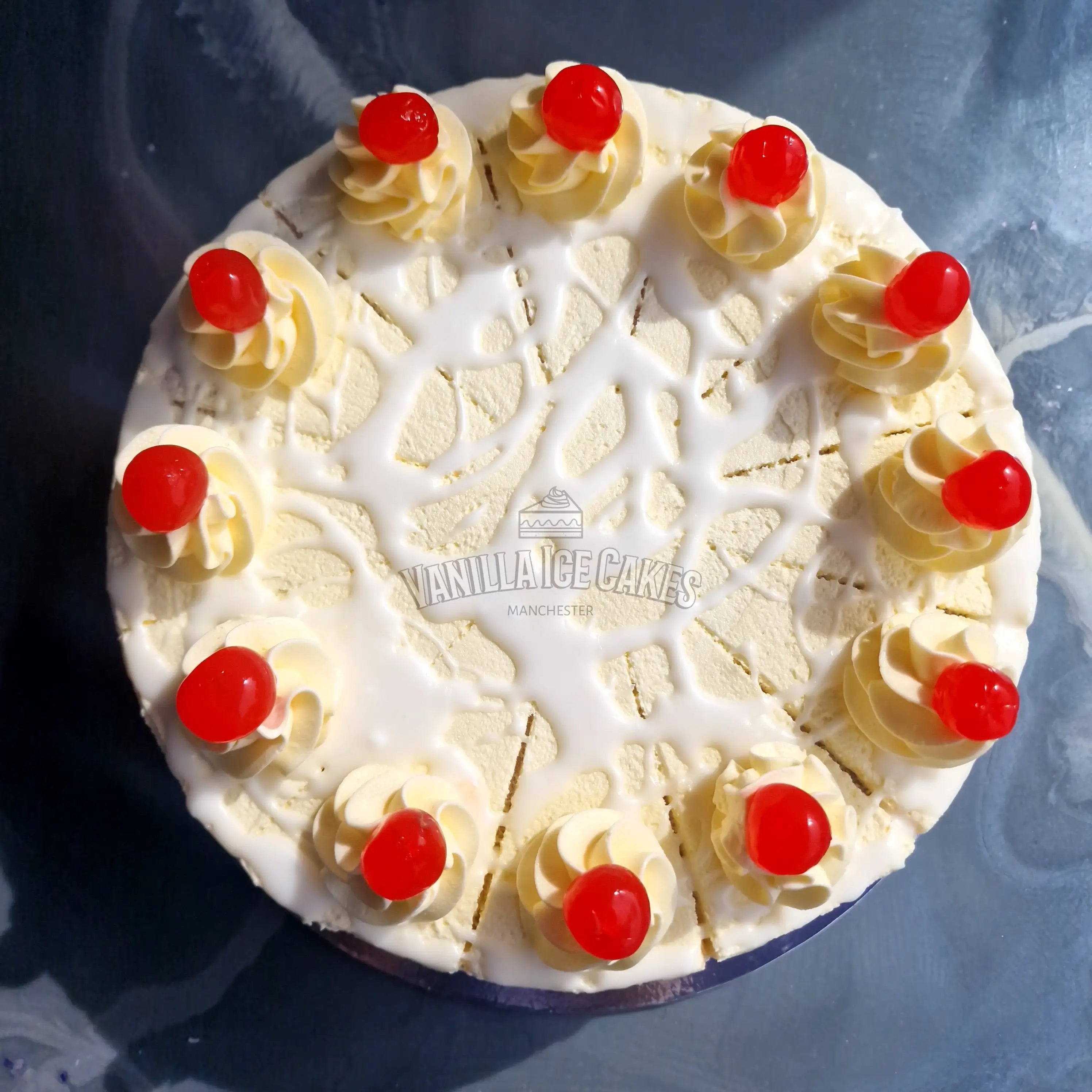 Cherry Bakewell Cake Slice