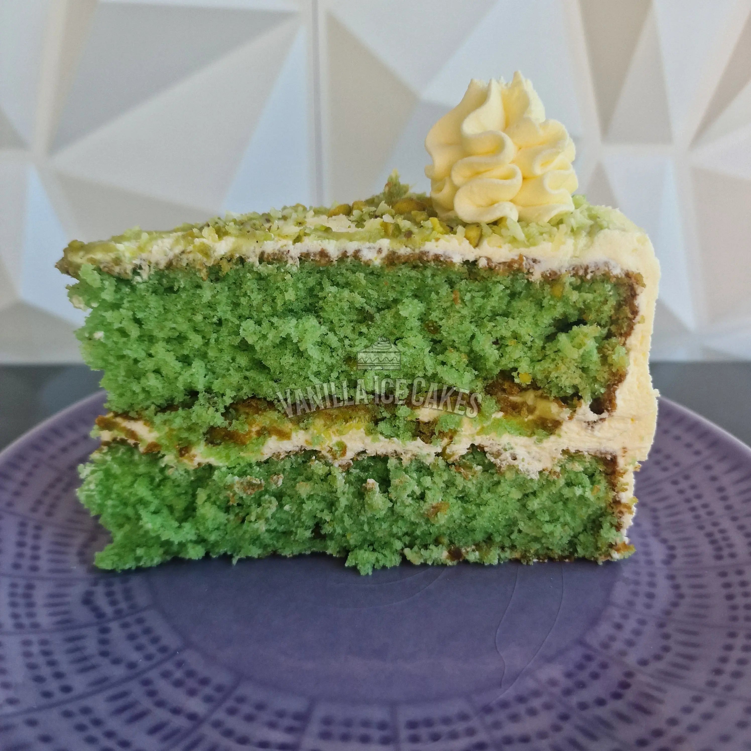 Coconut & Pistachio Cake Slice