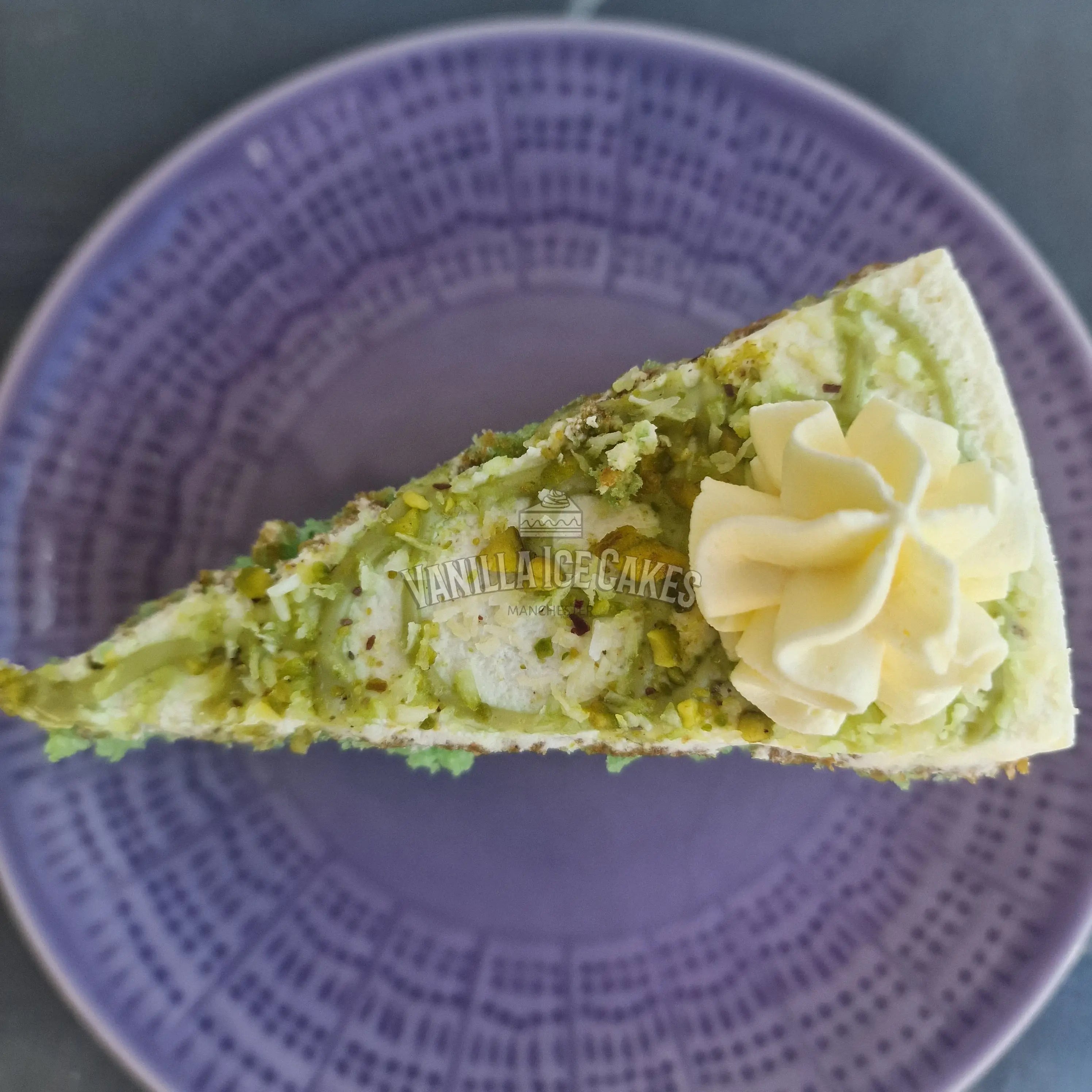 Coconut & Pistachio Cake Slice