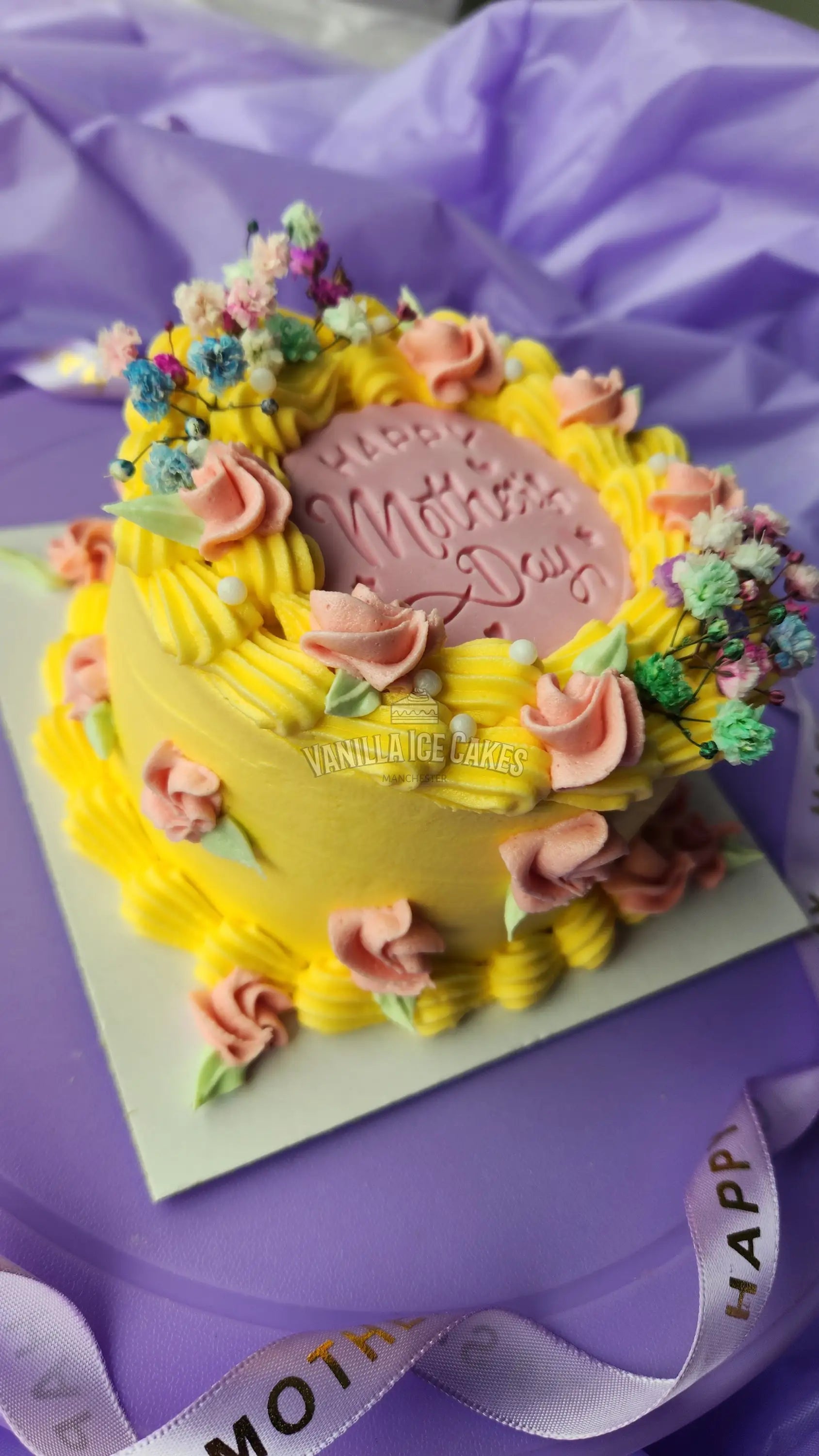 Mother’s Day Bento 4’’ Cake - Yellow