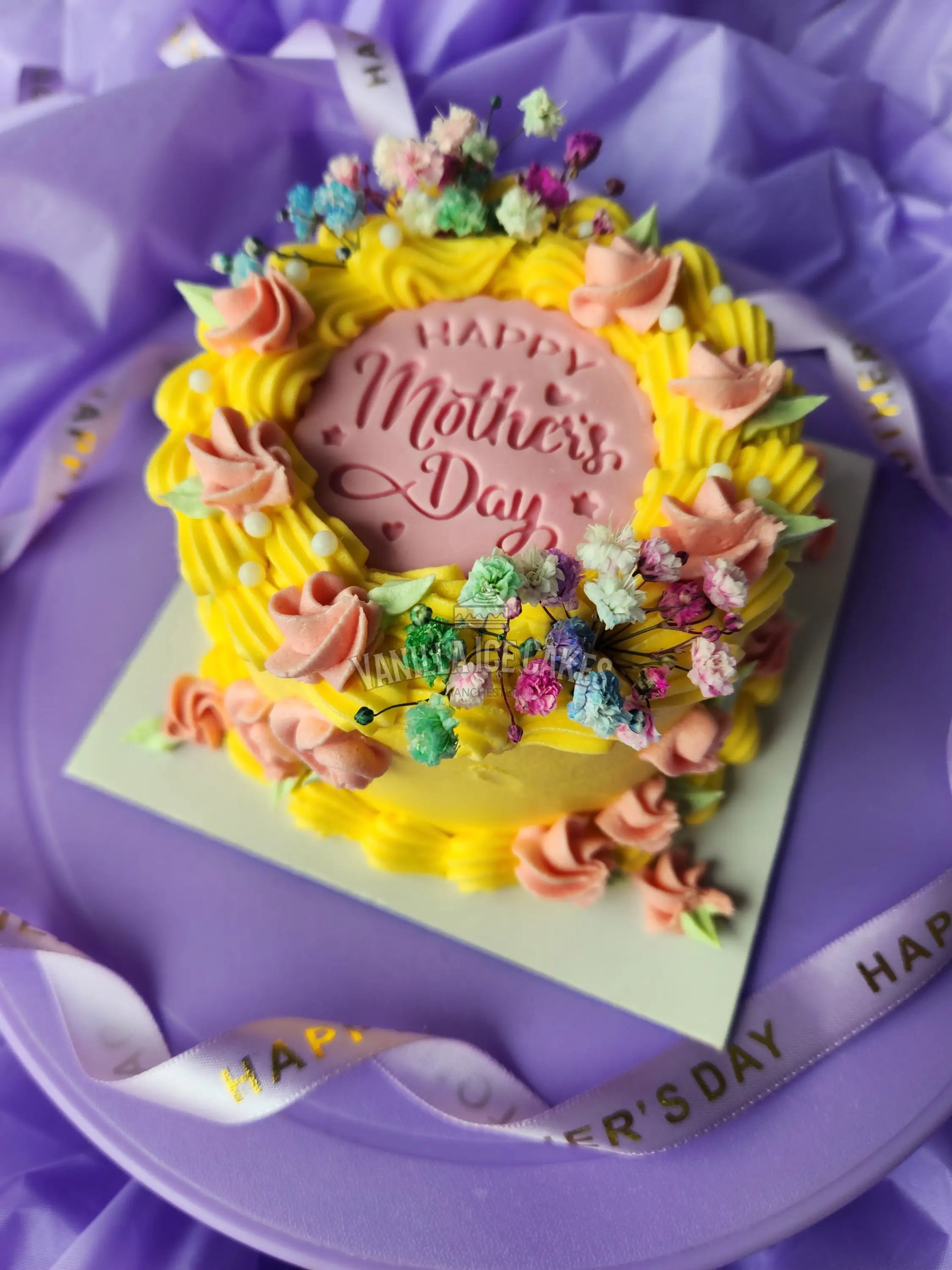 Mother’s Day Bento 4’’ Cake - Yellow