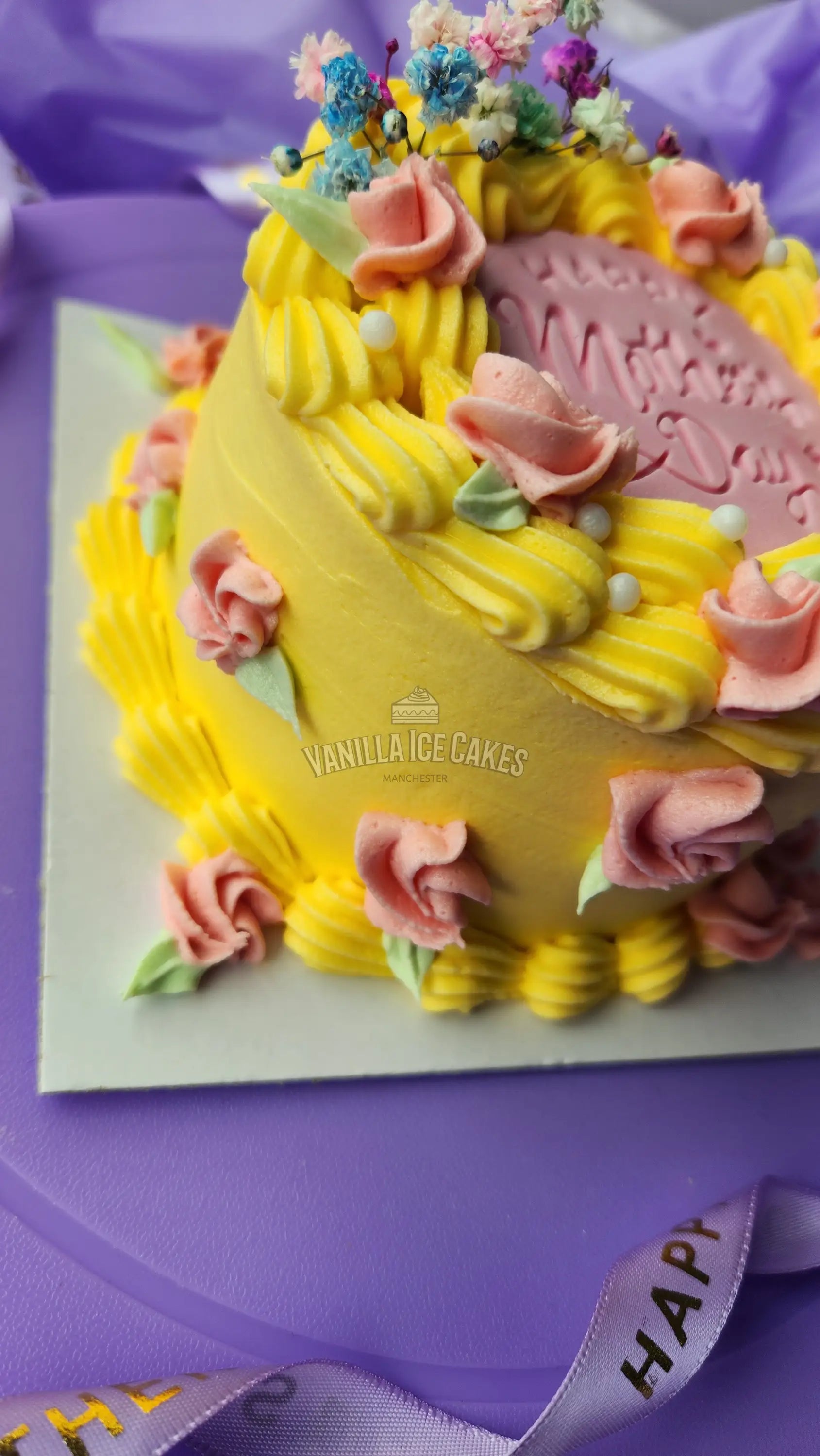 Mother’s Day Bento 4’’ Cake - Yellow