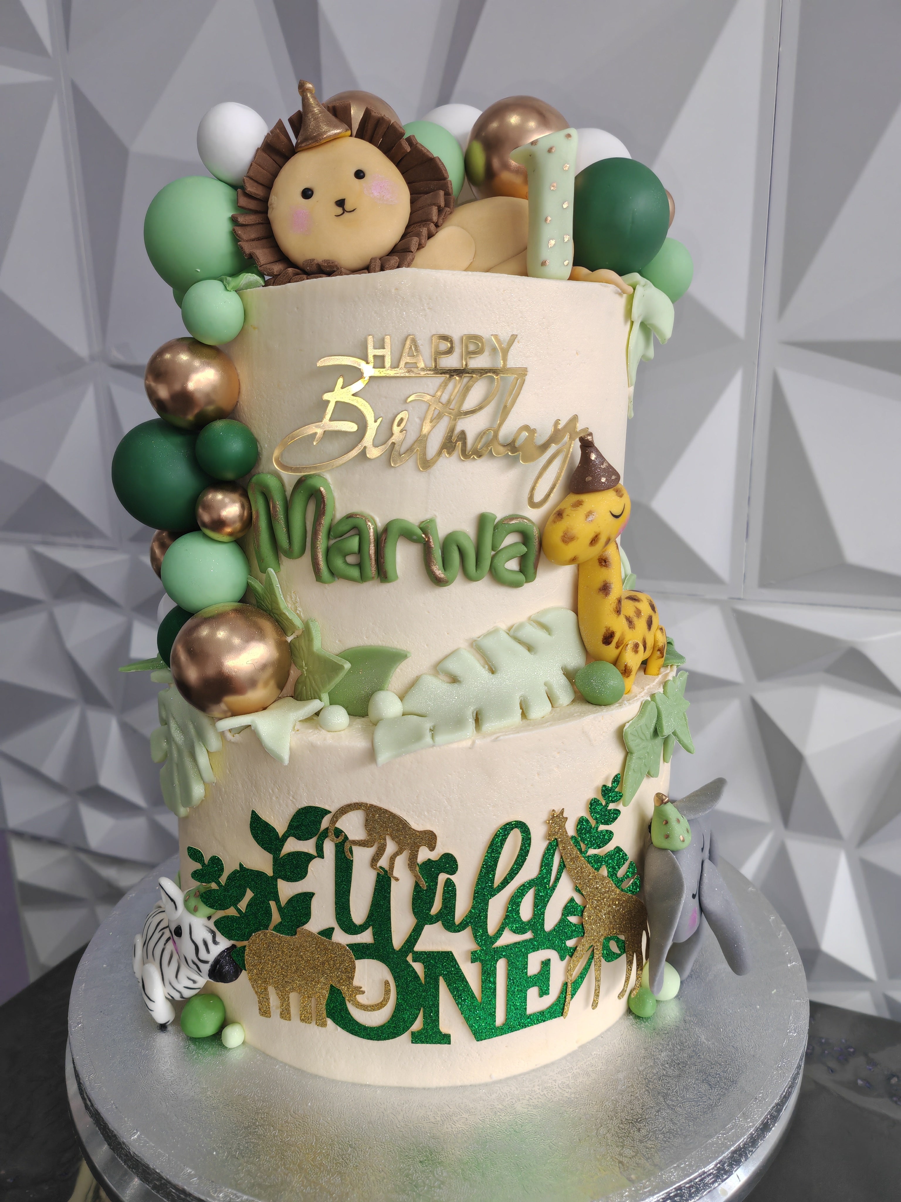 Two tier Jungle Cake