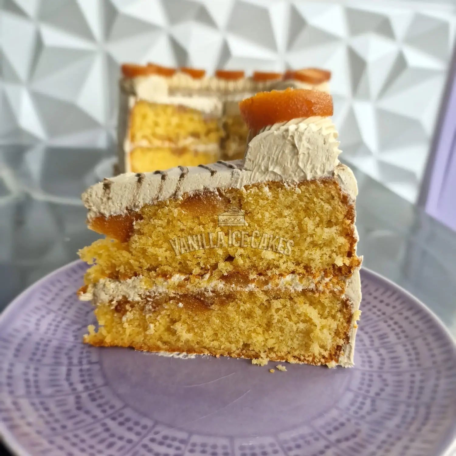 Gulab Jamun Cake Slice