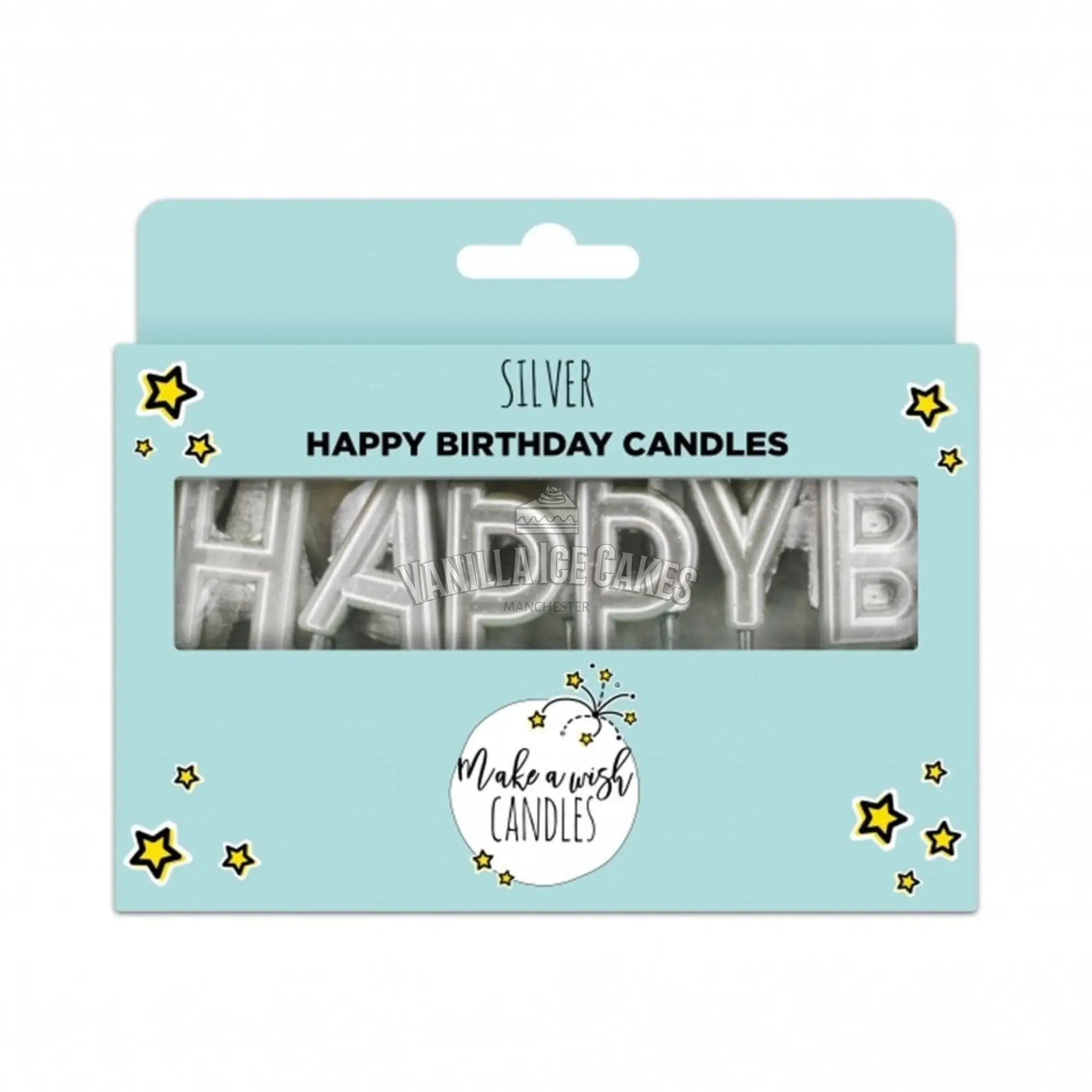Happy Birthday Candles (Silver)