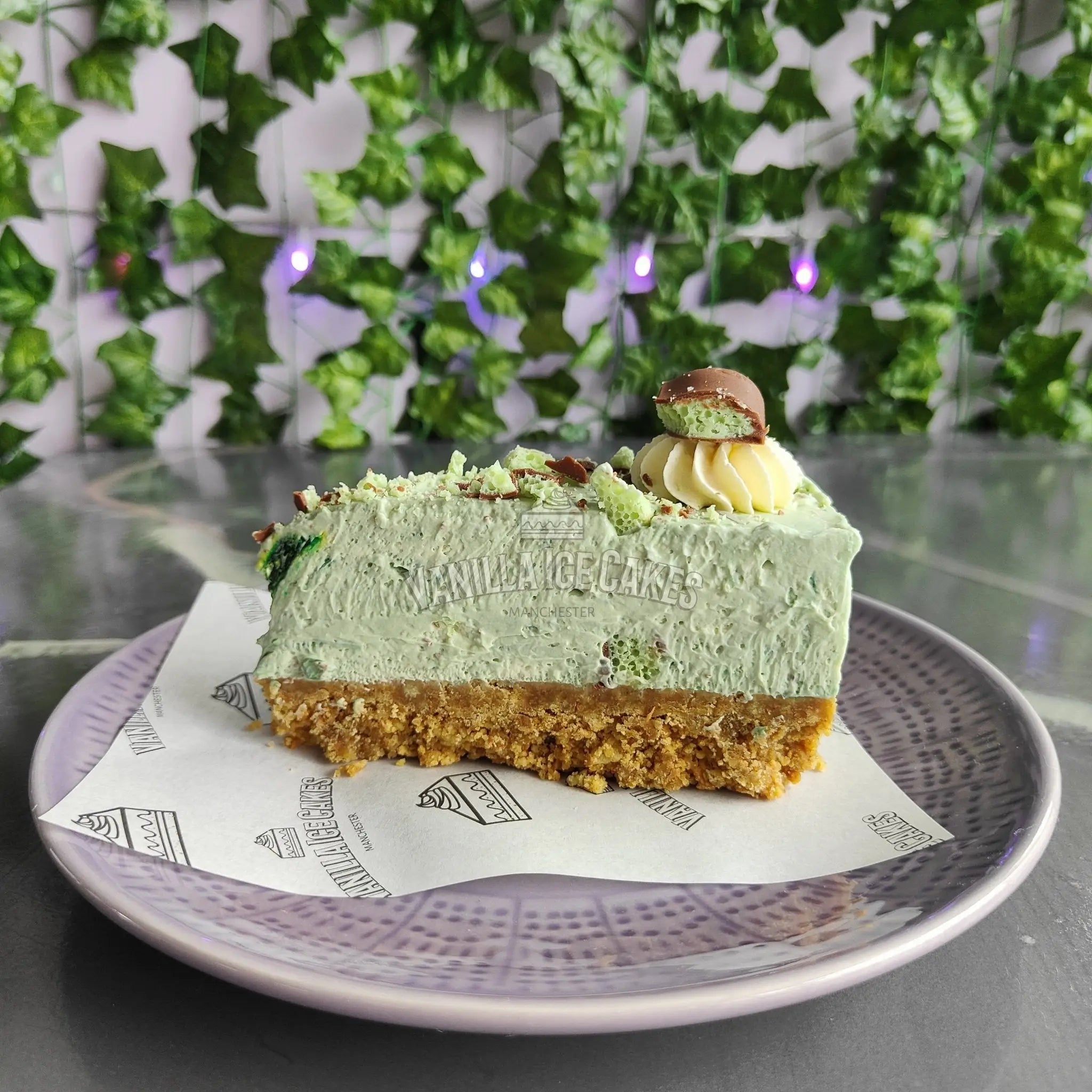 Aero Mint Cheesecake Slice