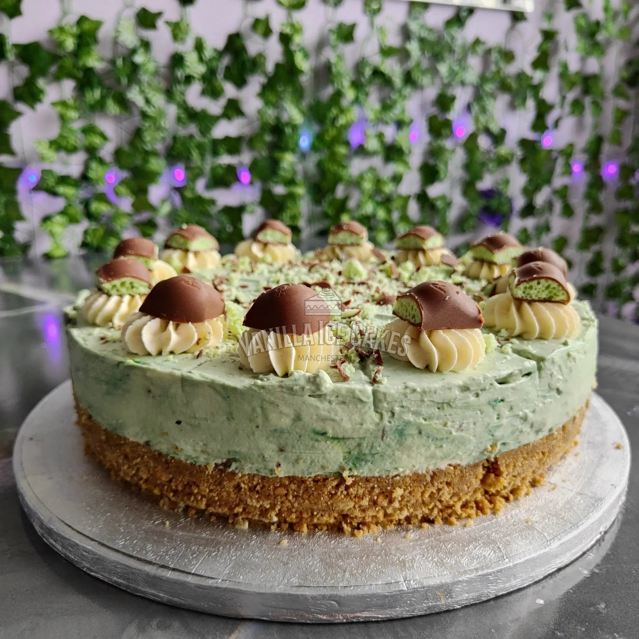 Aero Mint Cheesecake Slice