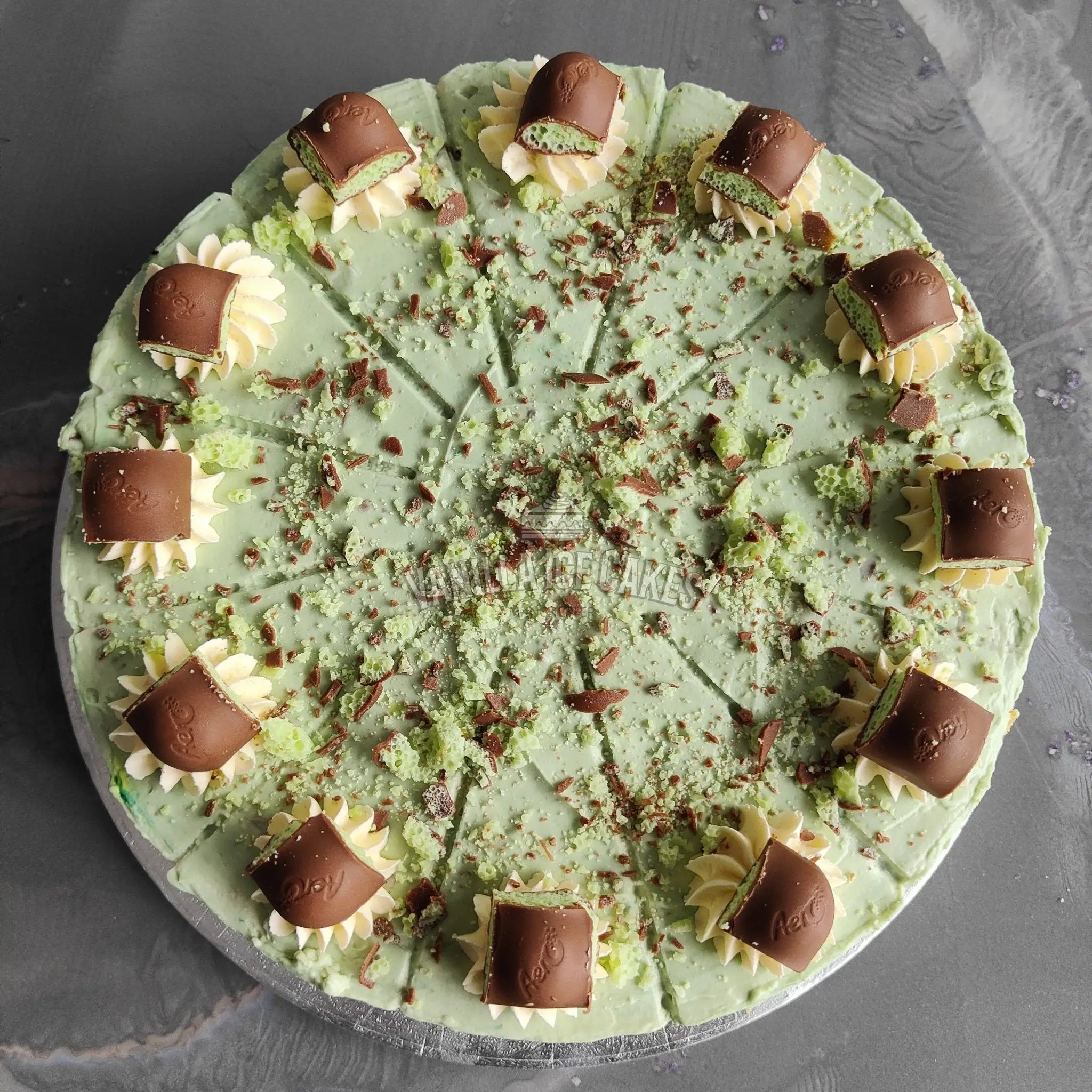 Aero Mint Cheesecake Slice