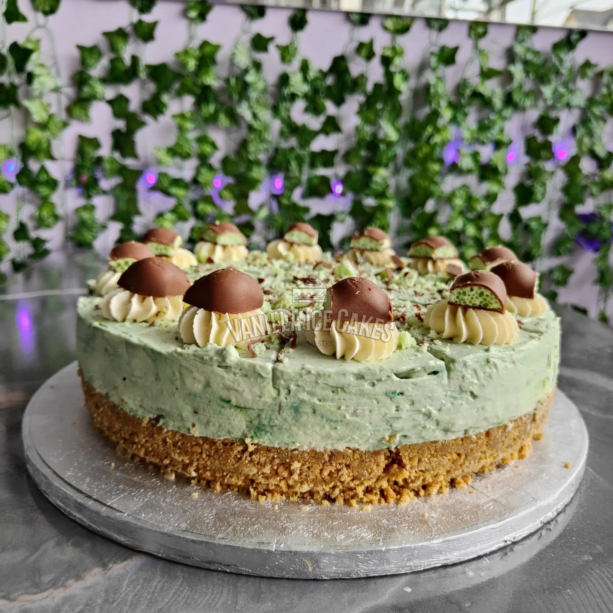 Aero Mint Cheesecake Slice