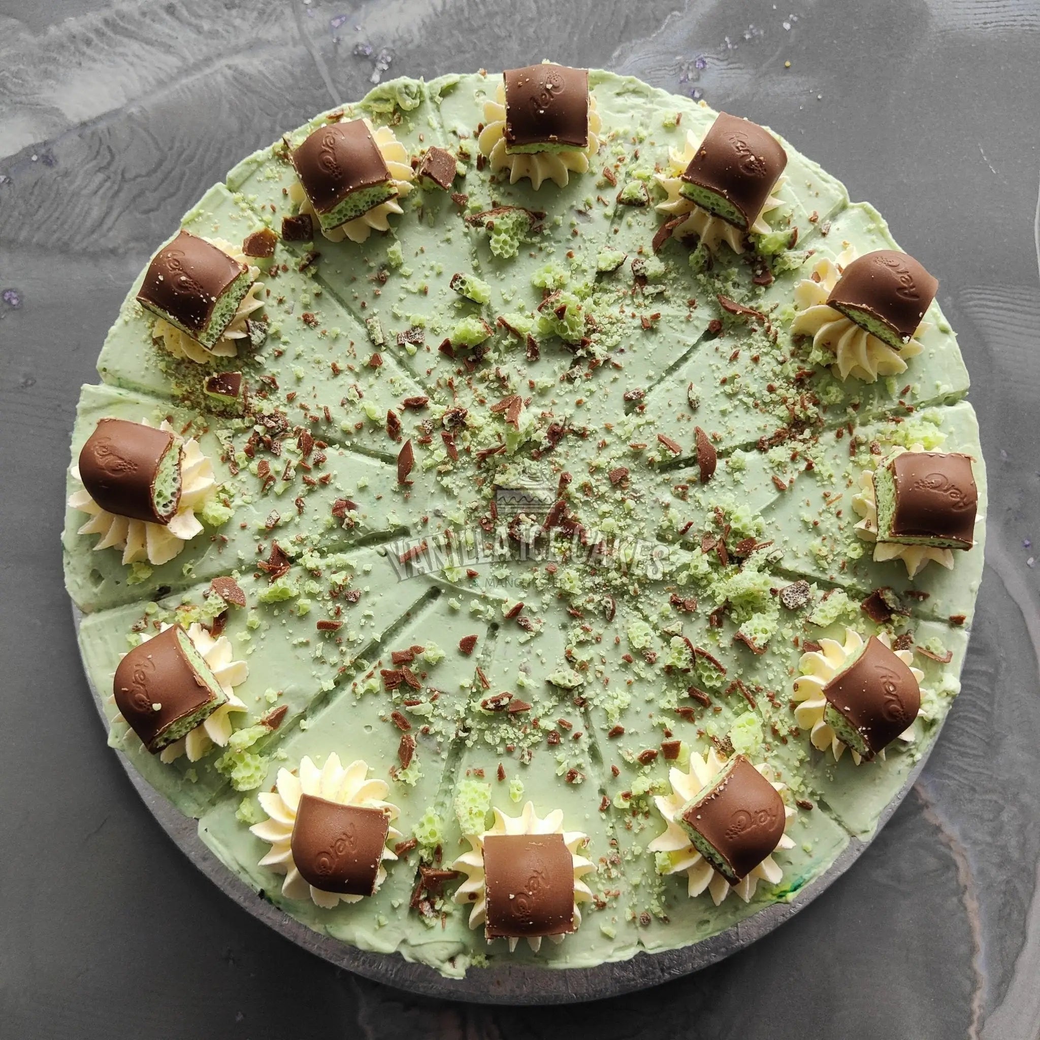 Aero Mint Cheesecake Slice