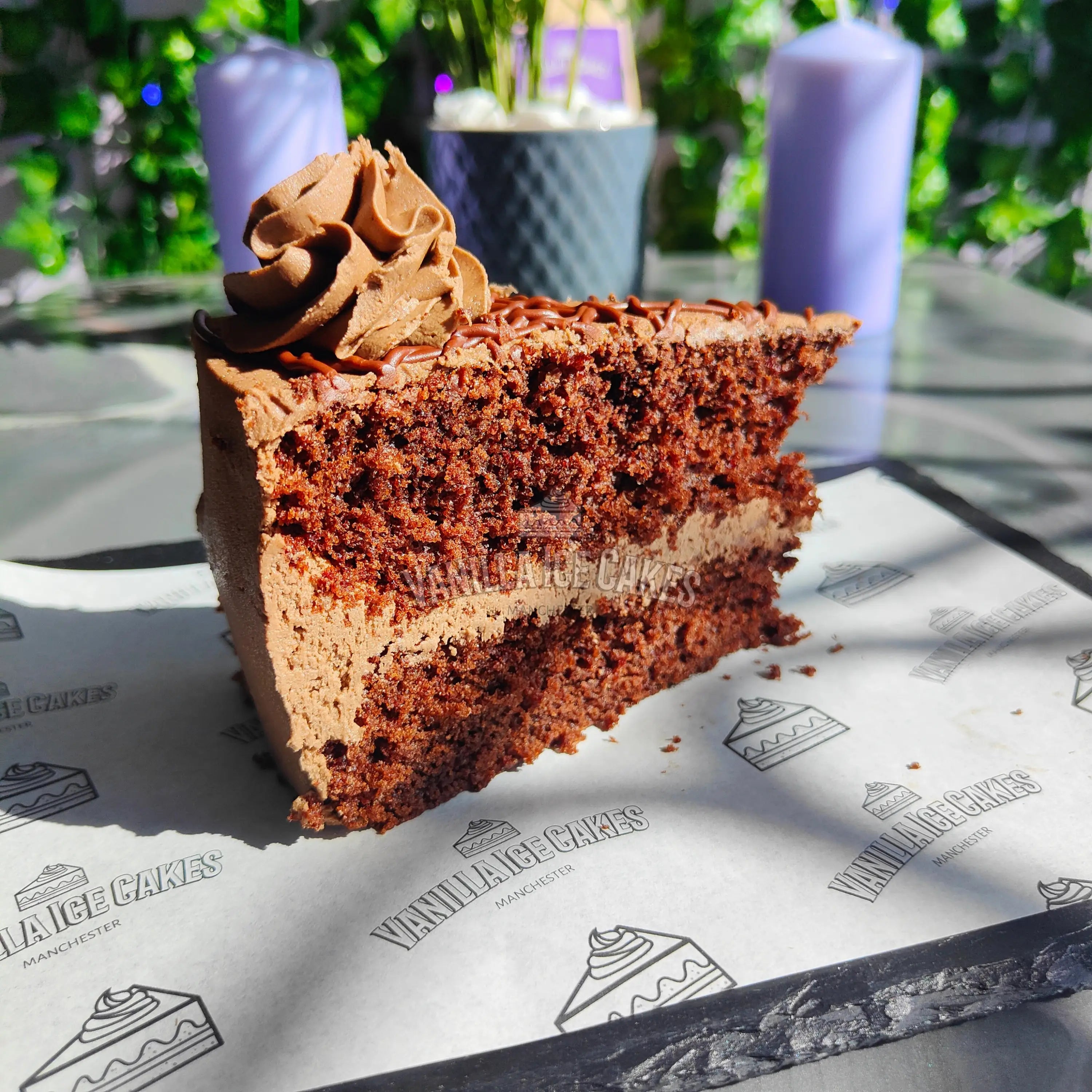 Chocolate Cake Slice