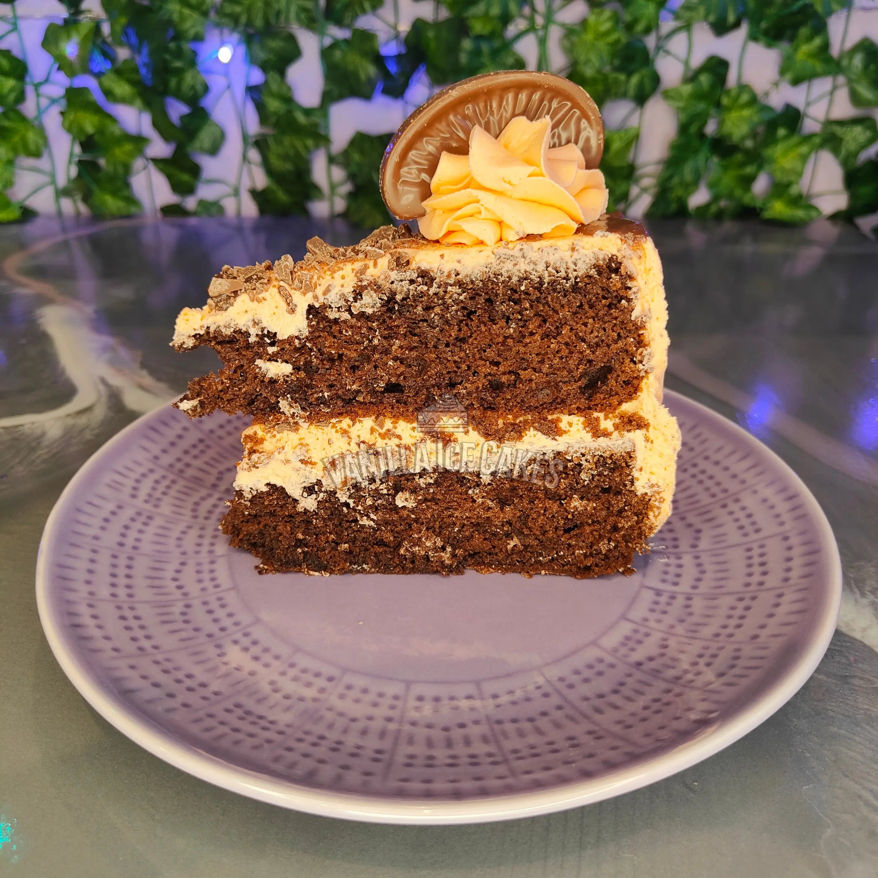 Chocolate Orange Cake Slice