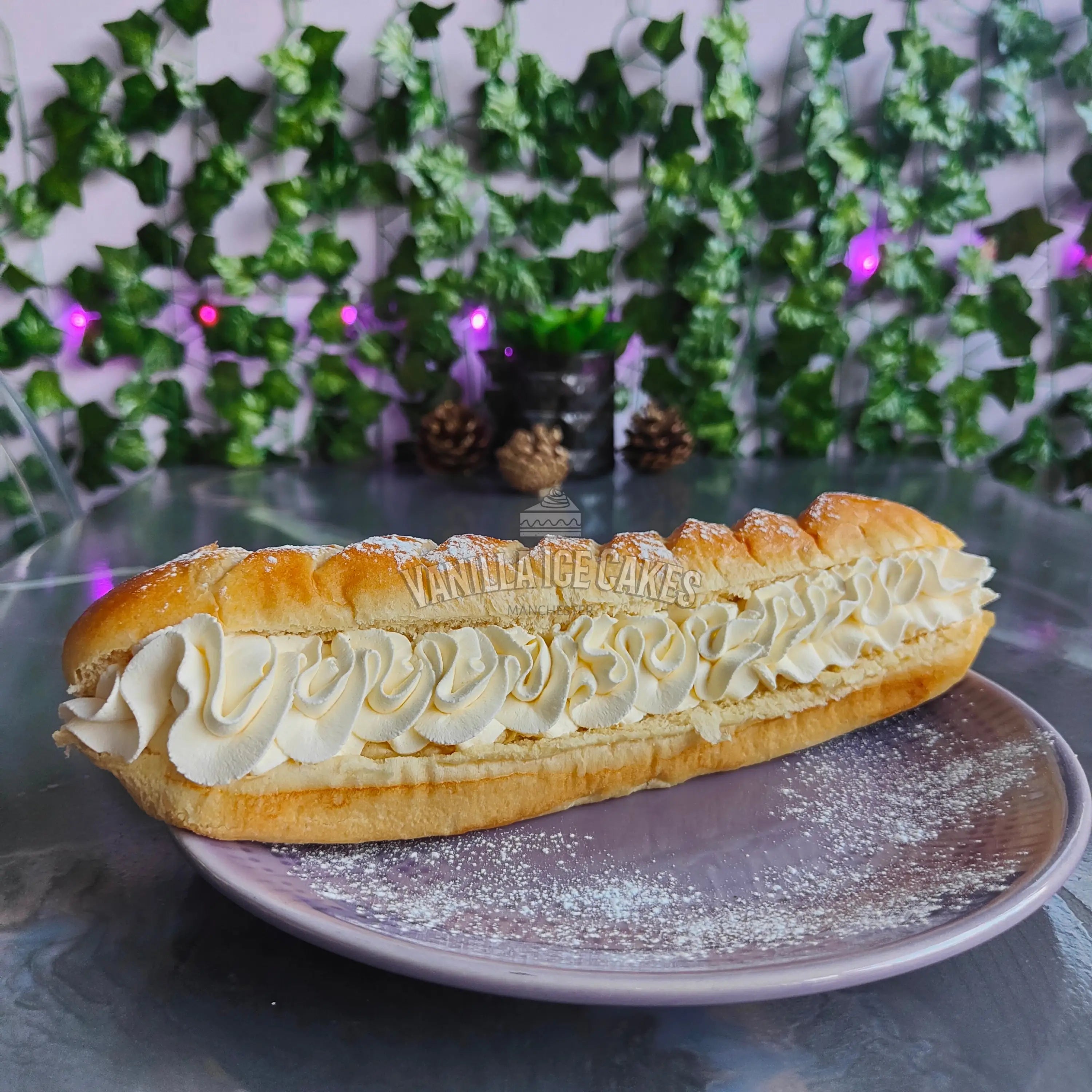 Cream Filled Brioche Baguette
