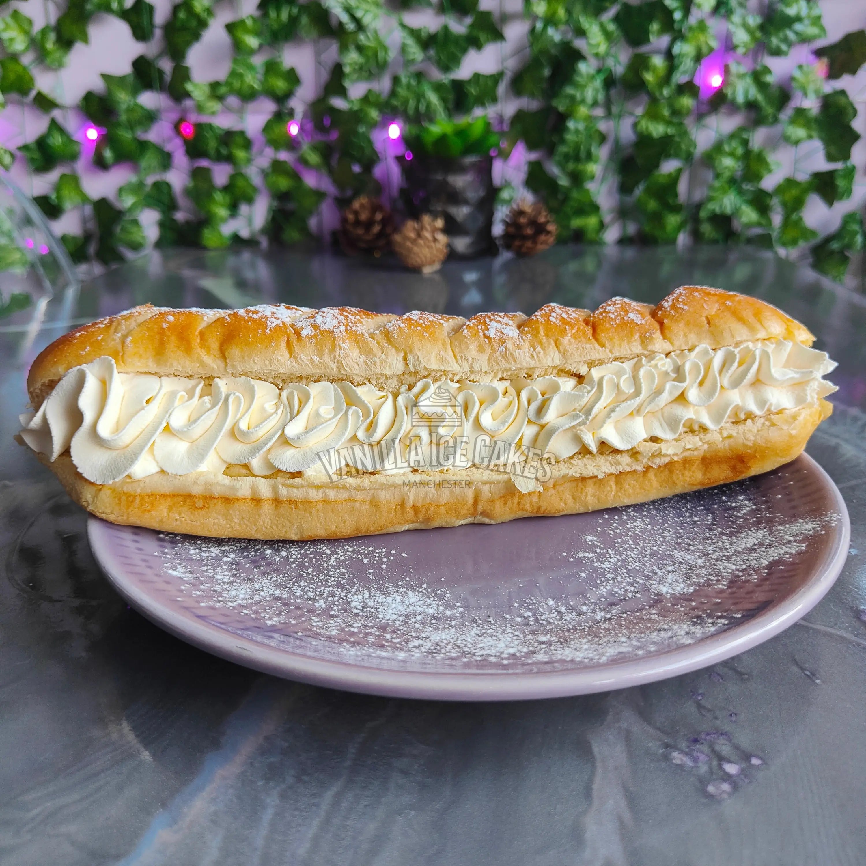 Cream Filled Brioche Baguette