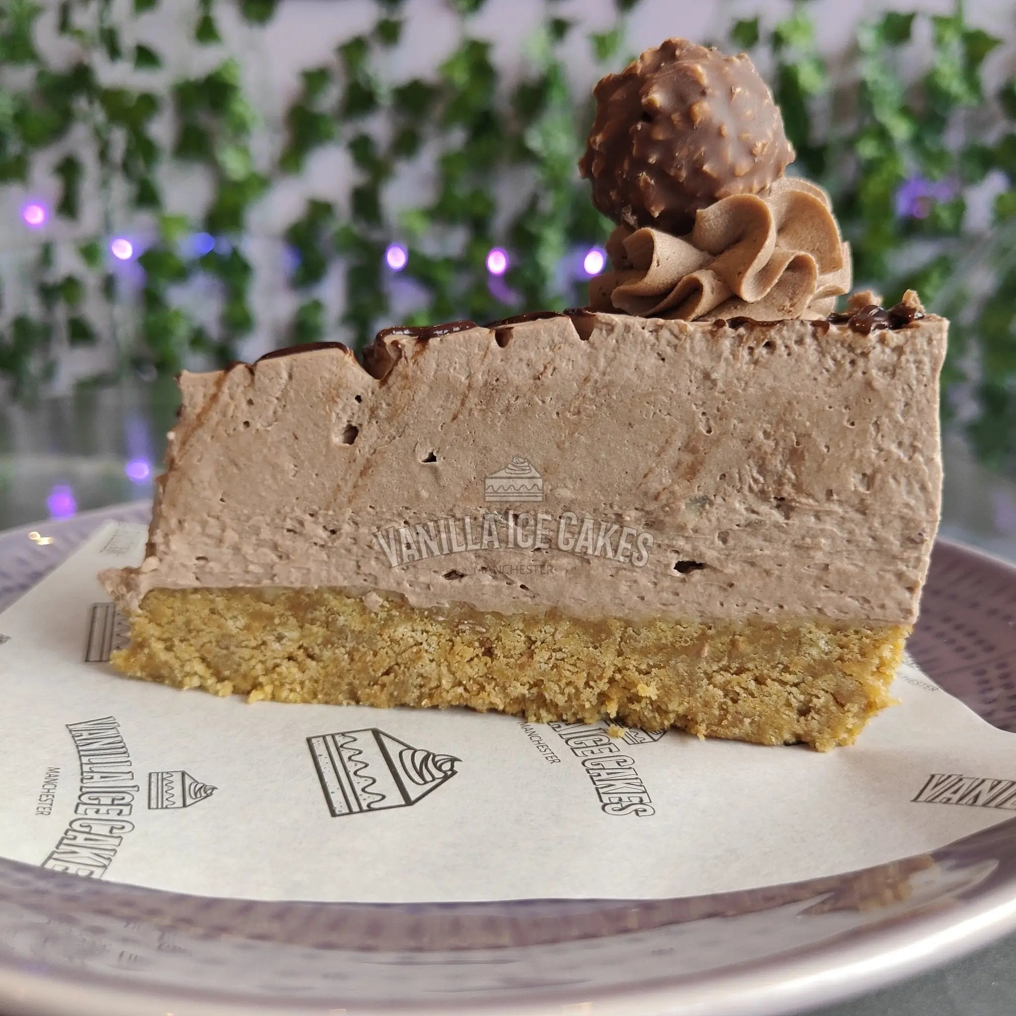 Ferrero Rocher Cheesecake Slice