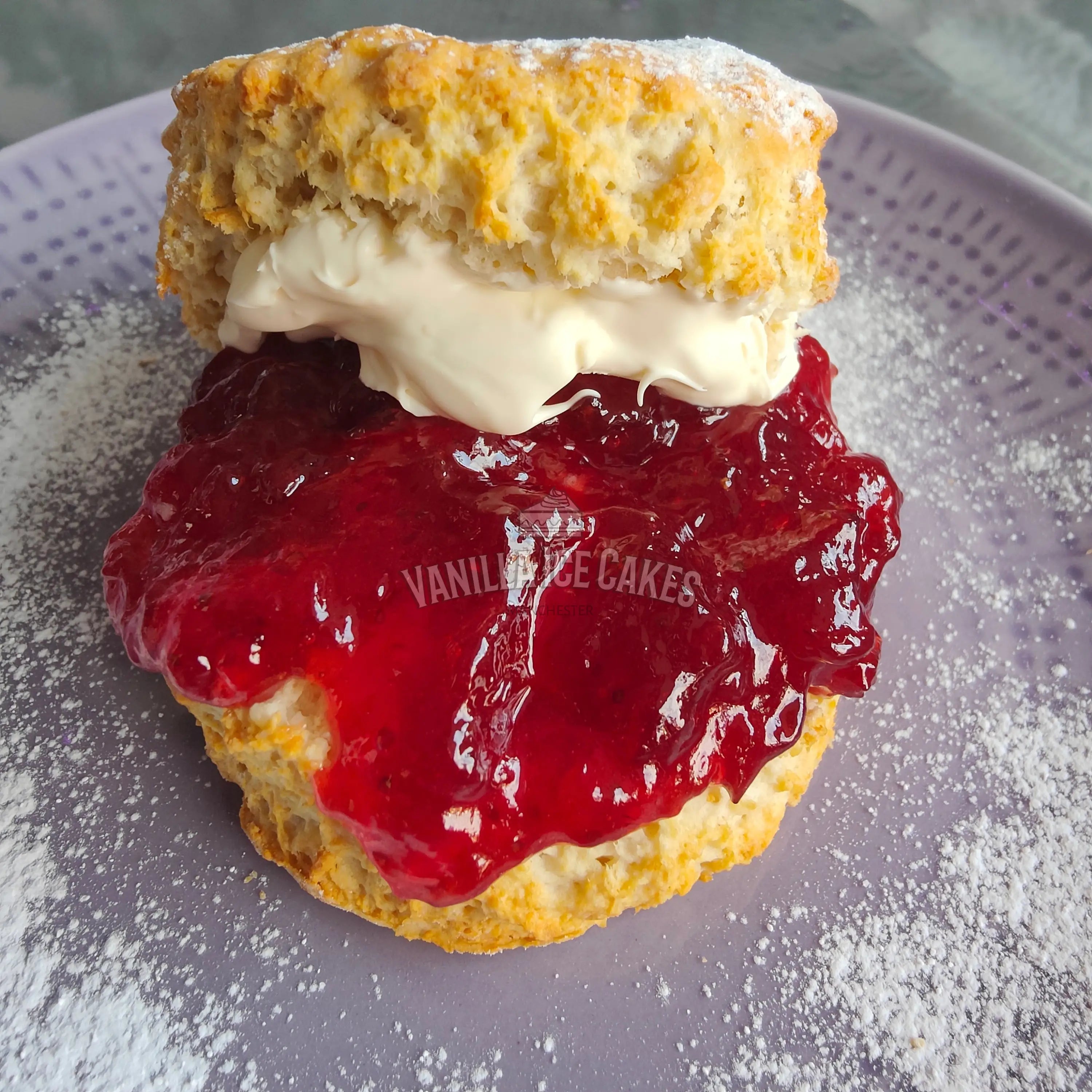 Jam & Clotted Cream Scone