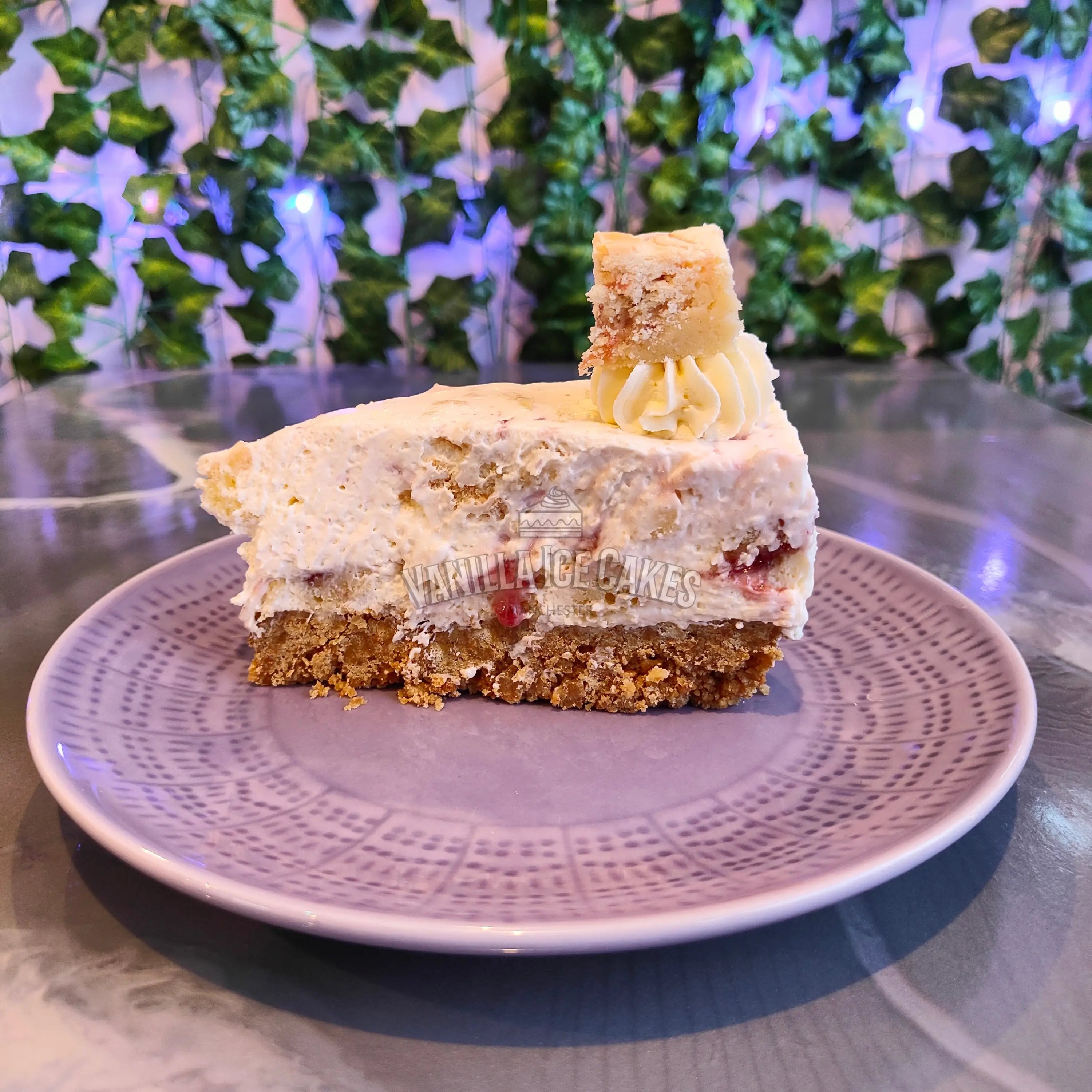 Jammie Dodger Blondie Cheesecake