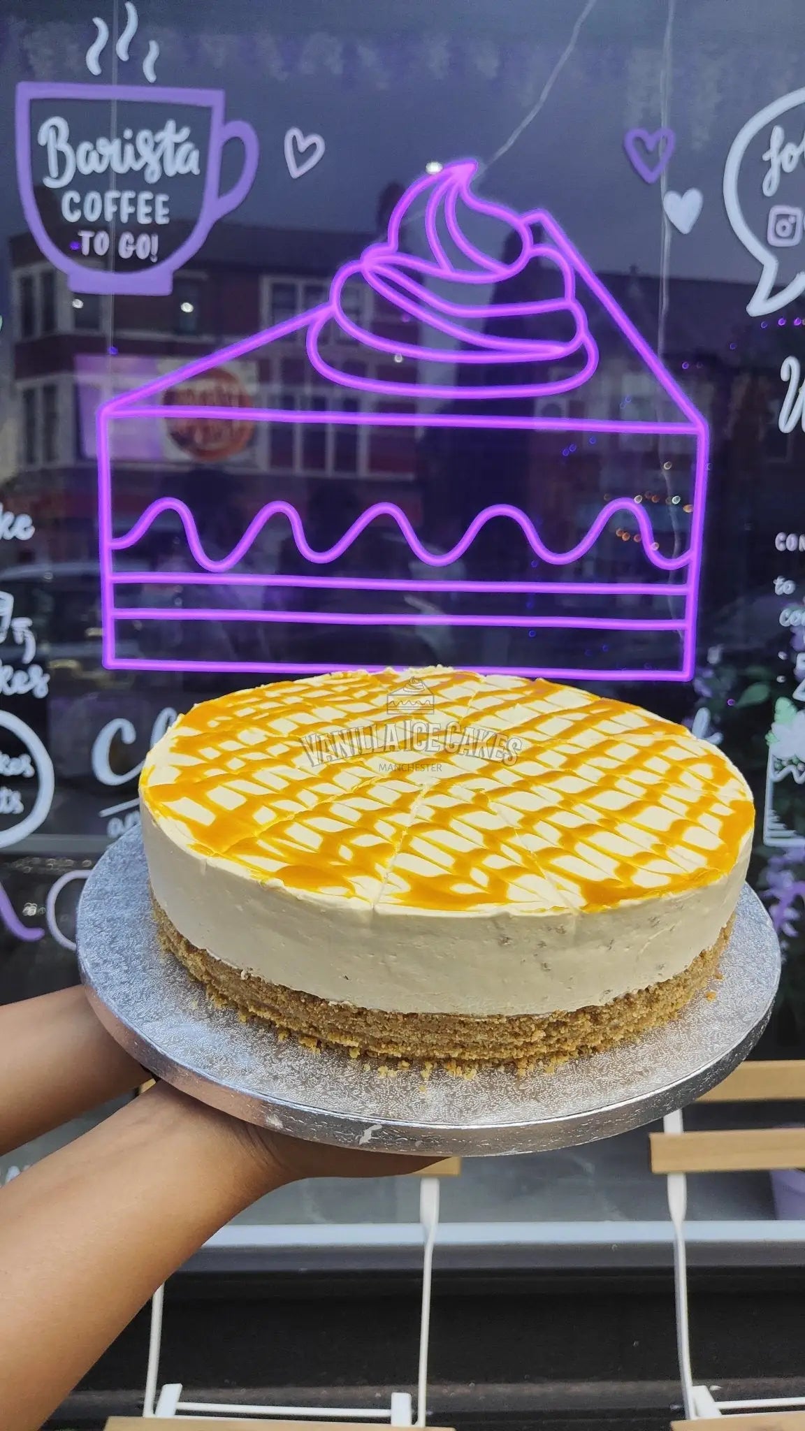 Mango Cheesecake Slice