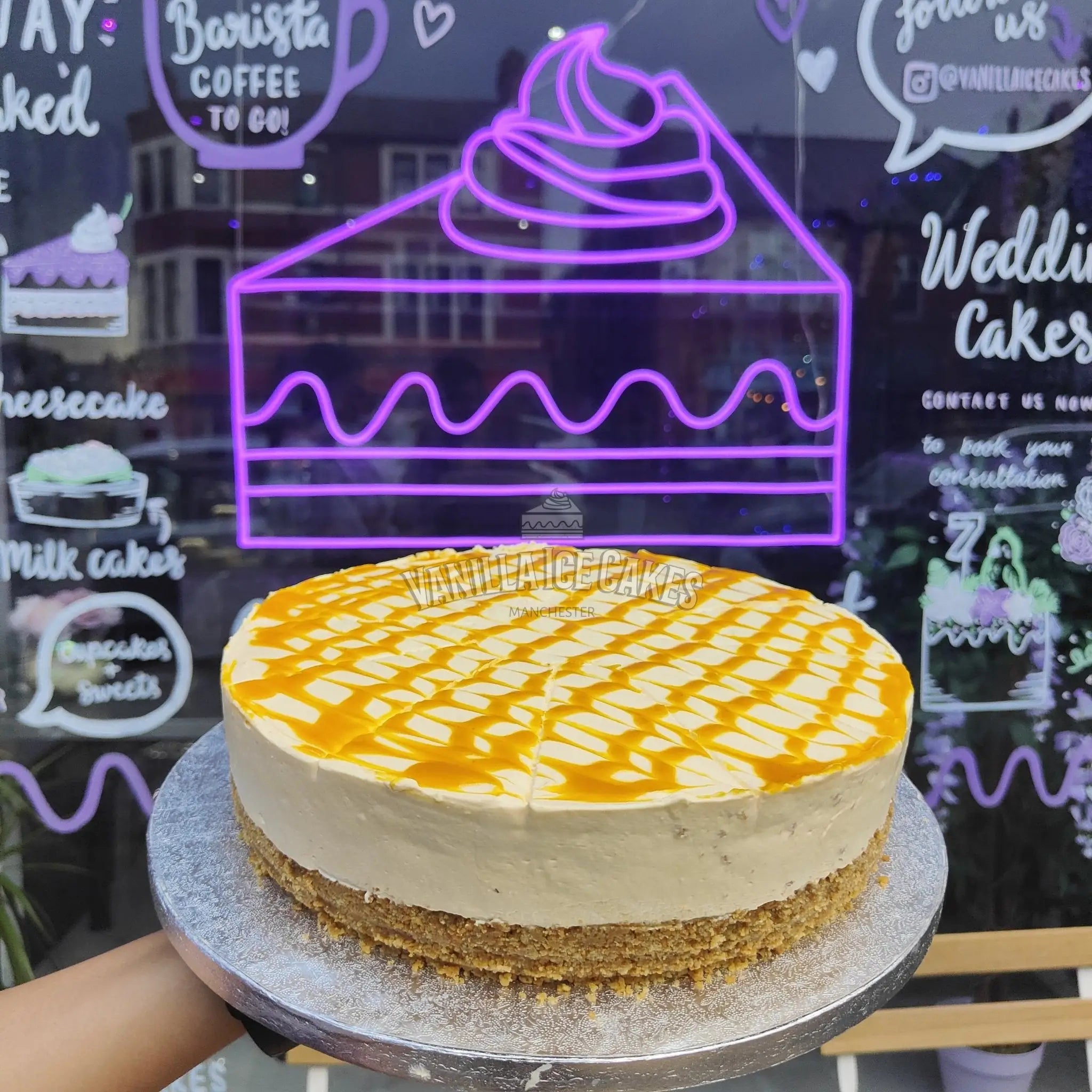 Mango Cheesecake Slice