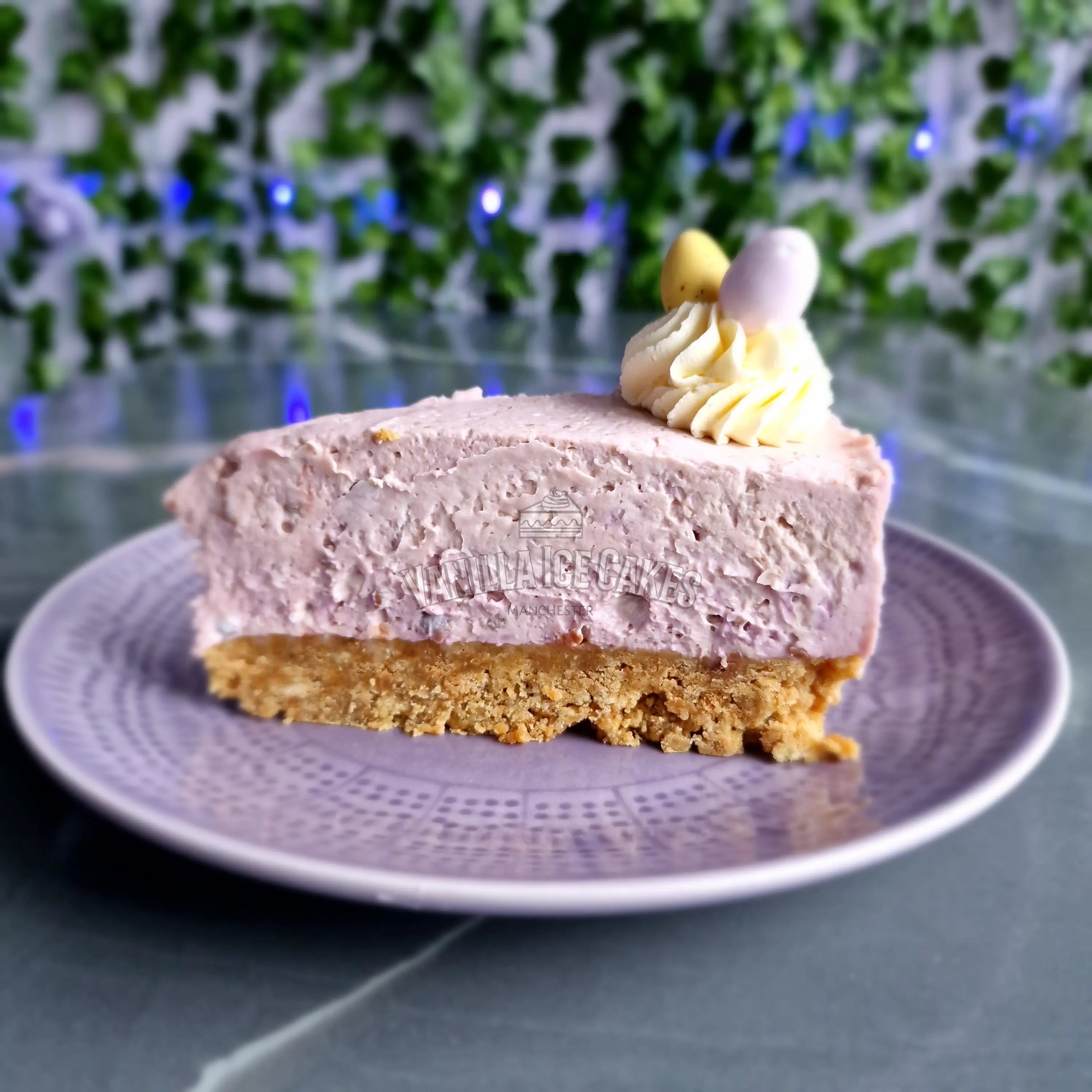 Mini Egg Cheesecake Slice