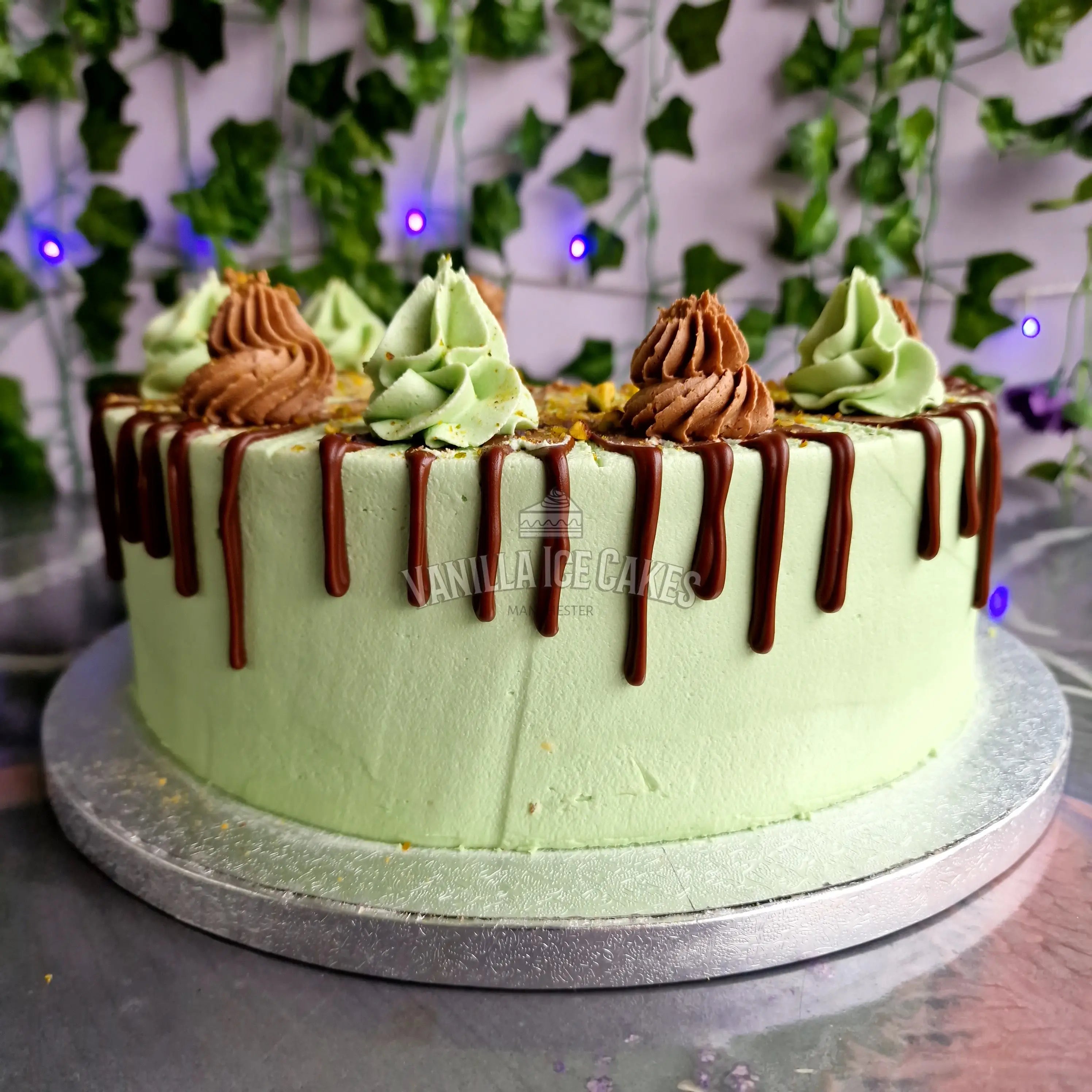 Nutella & Pistachio Celebration Cake