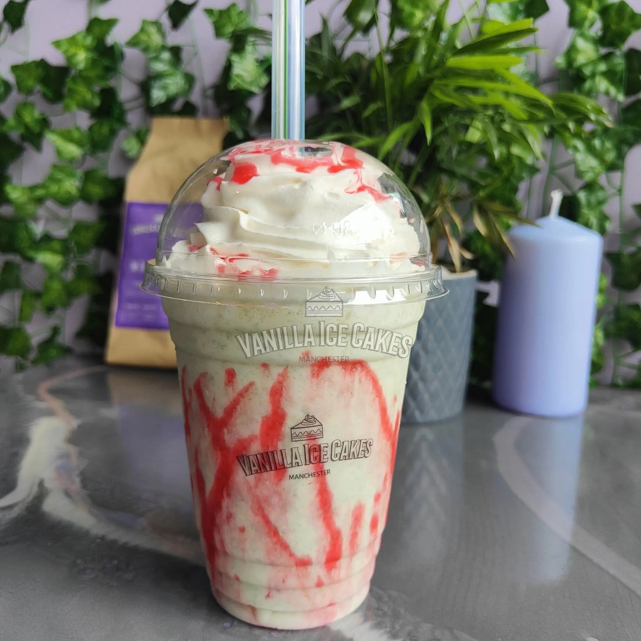 Rose & Pistachio Cake Shake