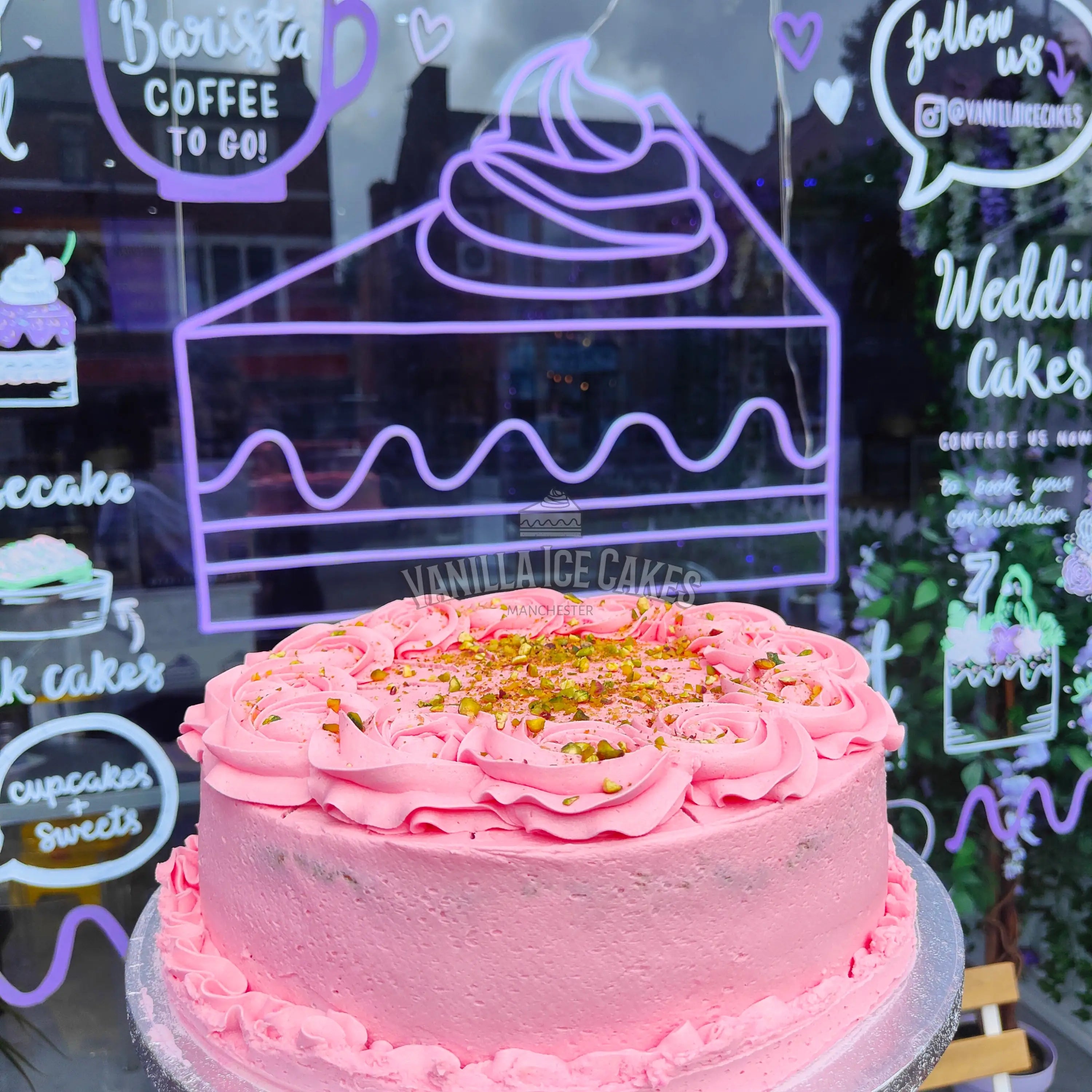 Rose & Pistachio Celebration Cake