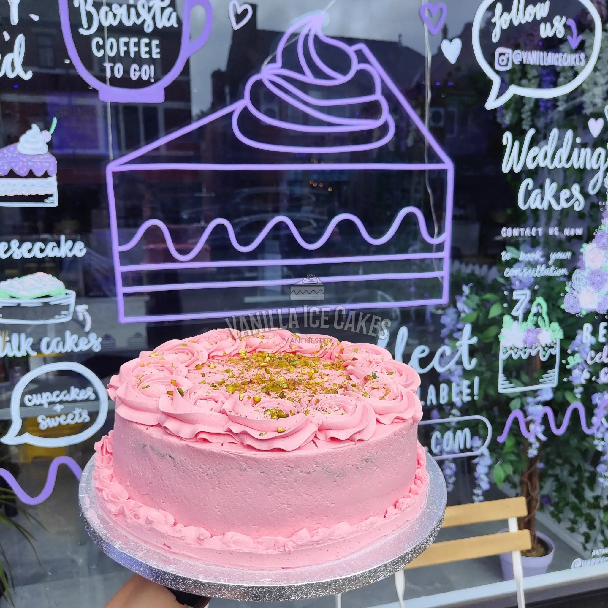 Rose & Pistachio Celebration Cake