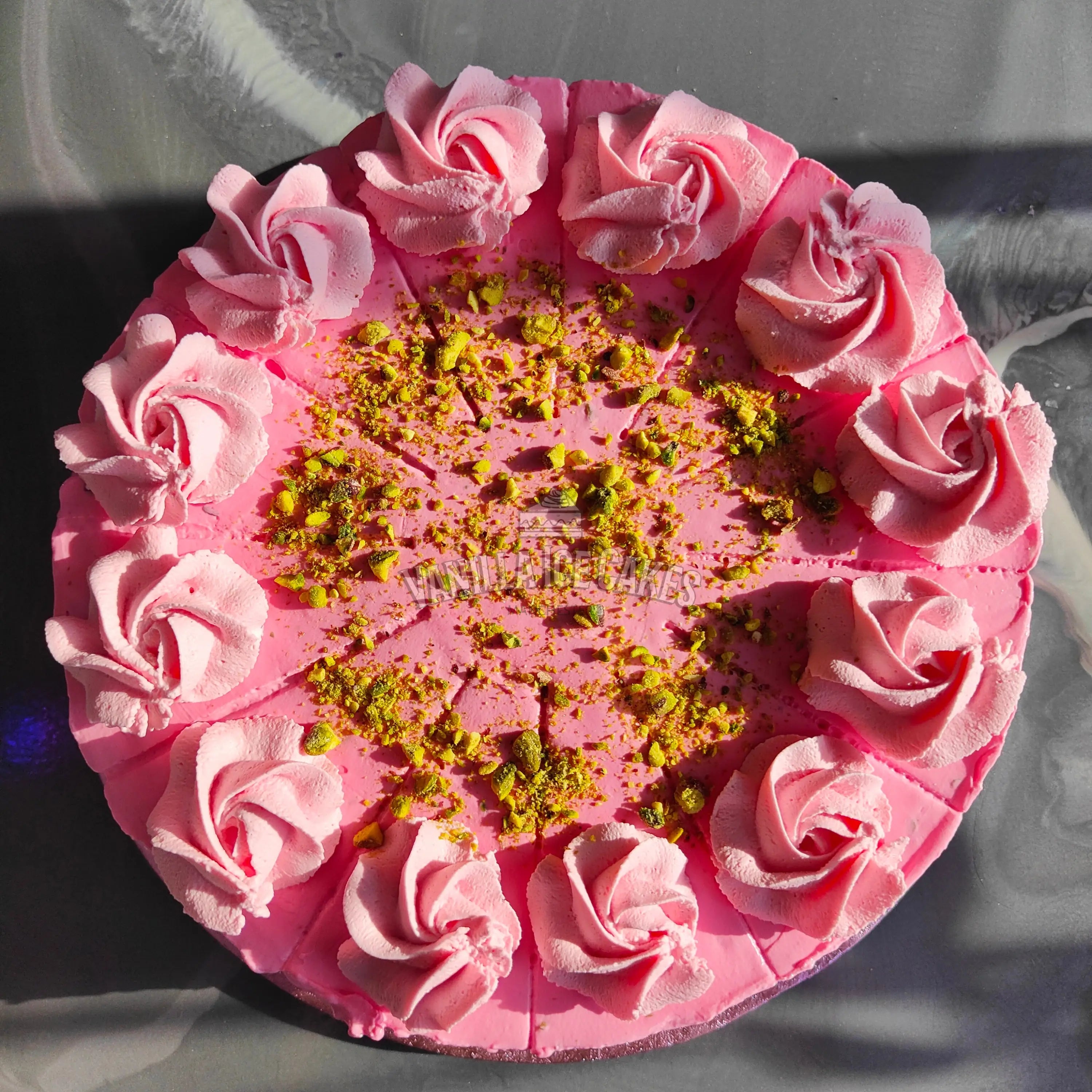 Rose & Pistachio Cheesecake