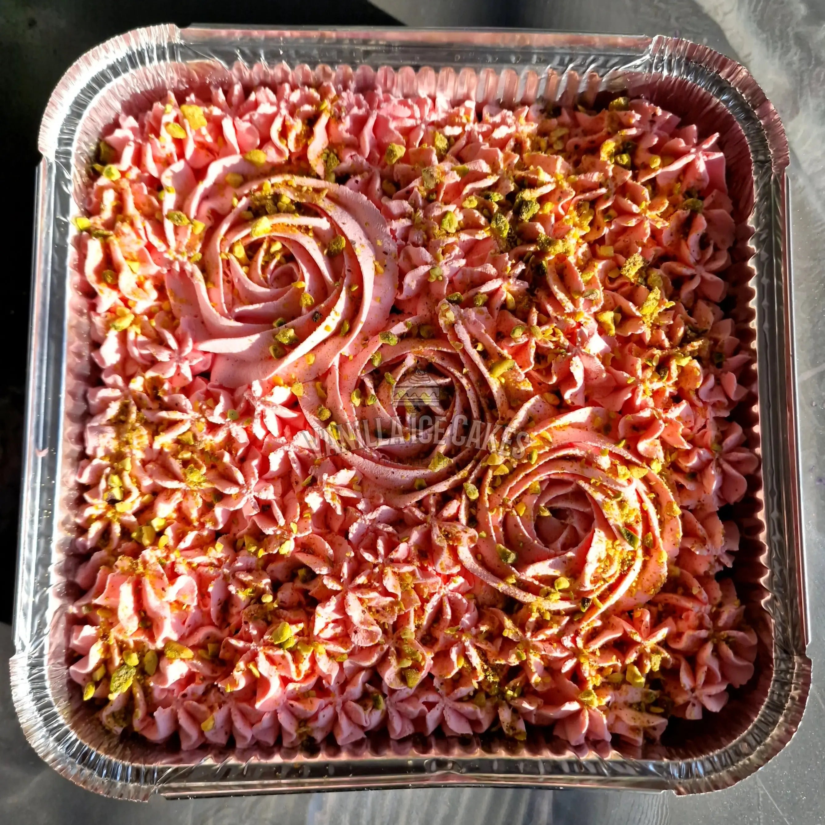 Rose & Pistachio Milk Cake Tray