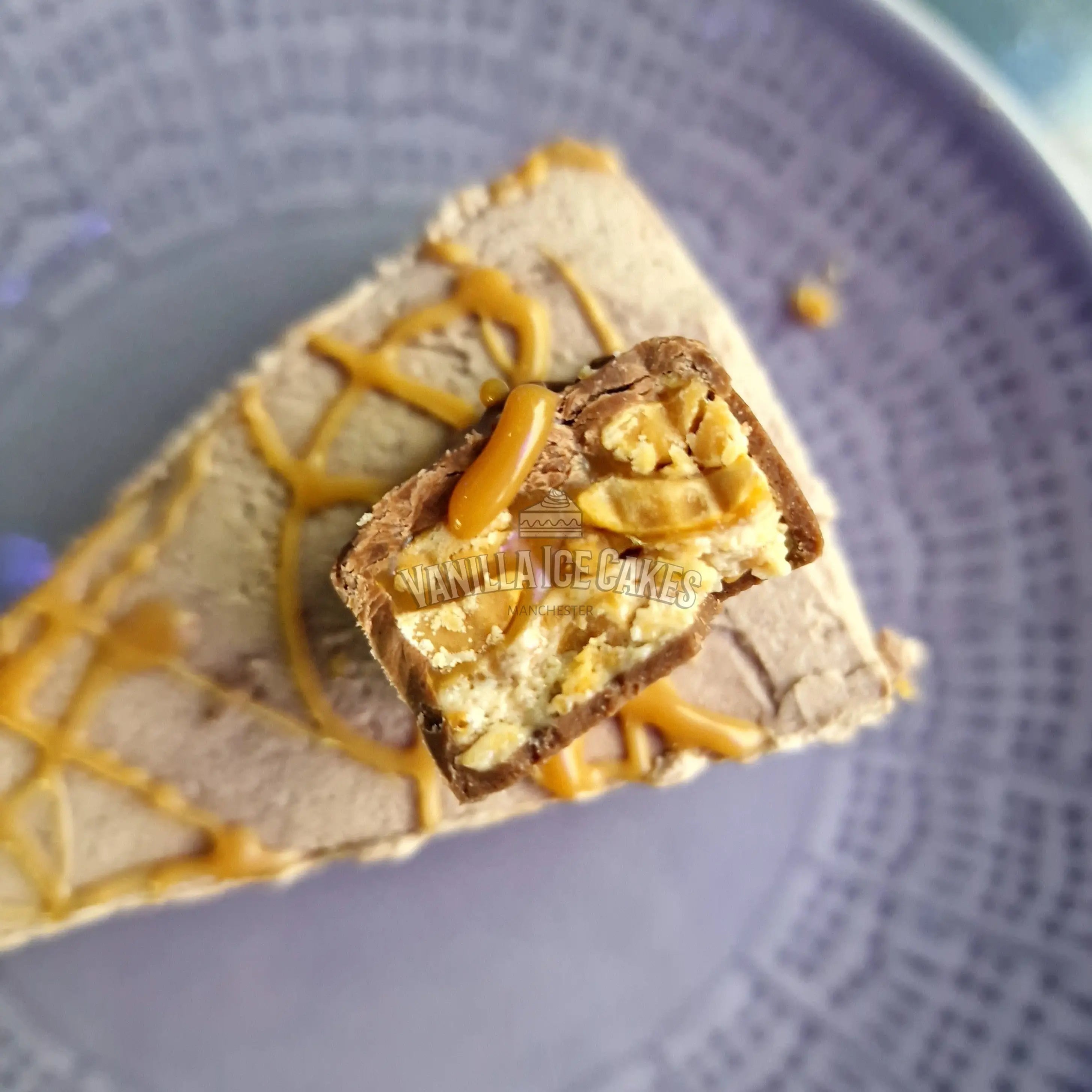 Snickers Cheesecake Slice