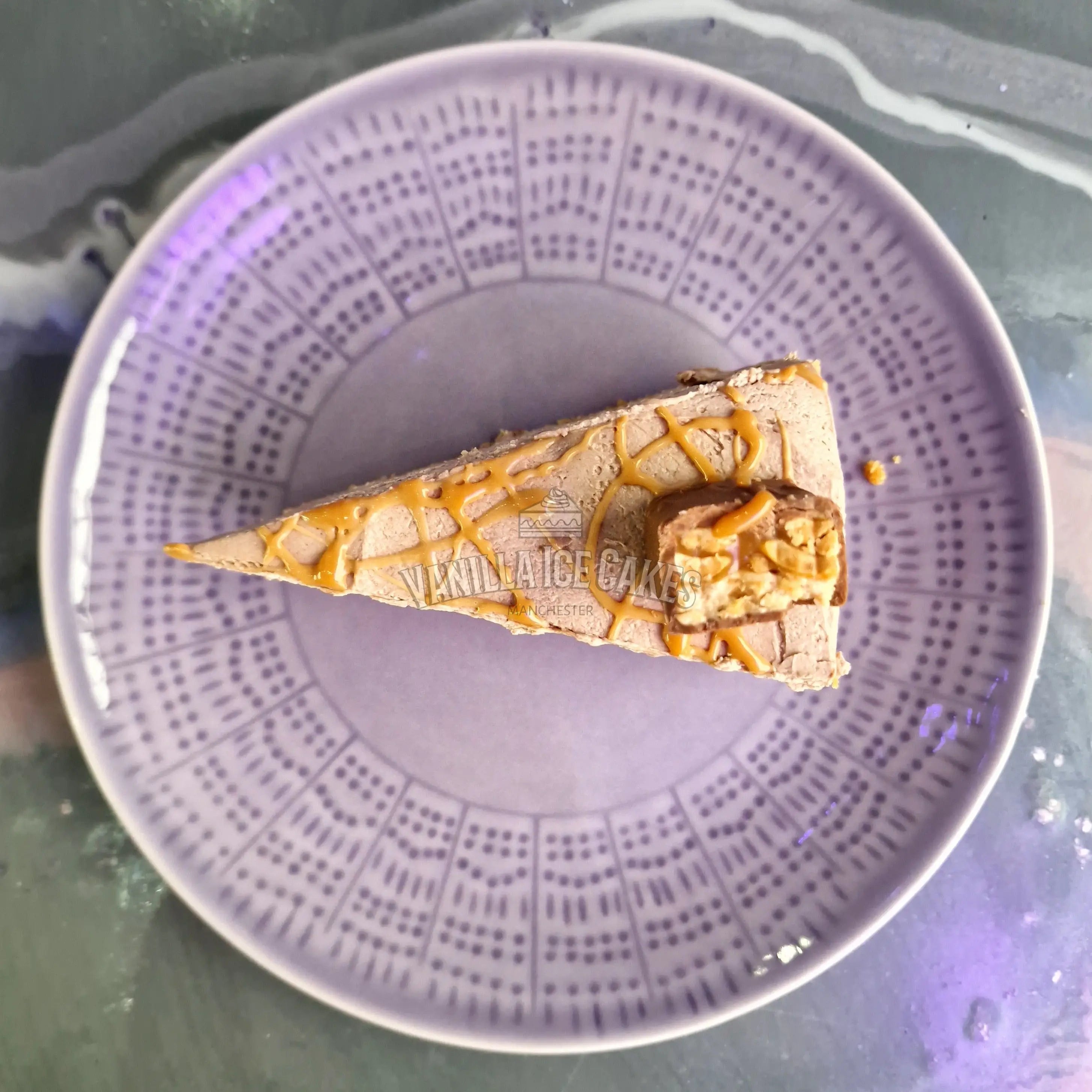 Snickers Cheesecake Slice