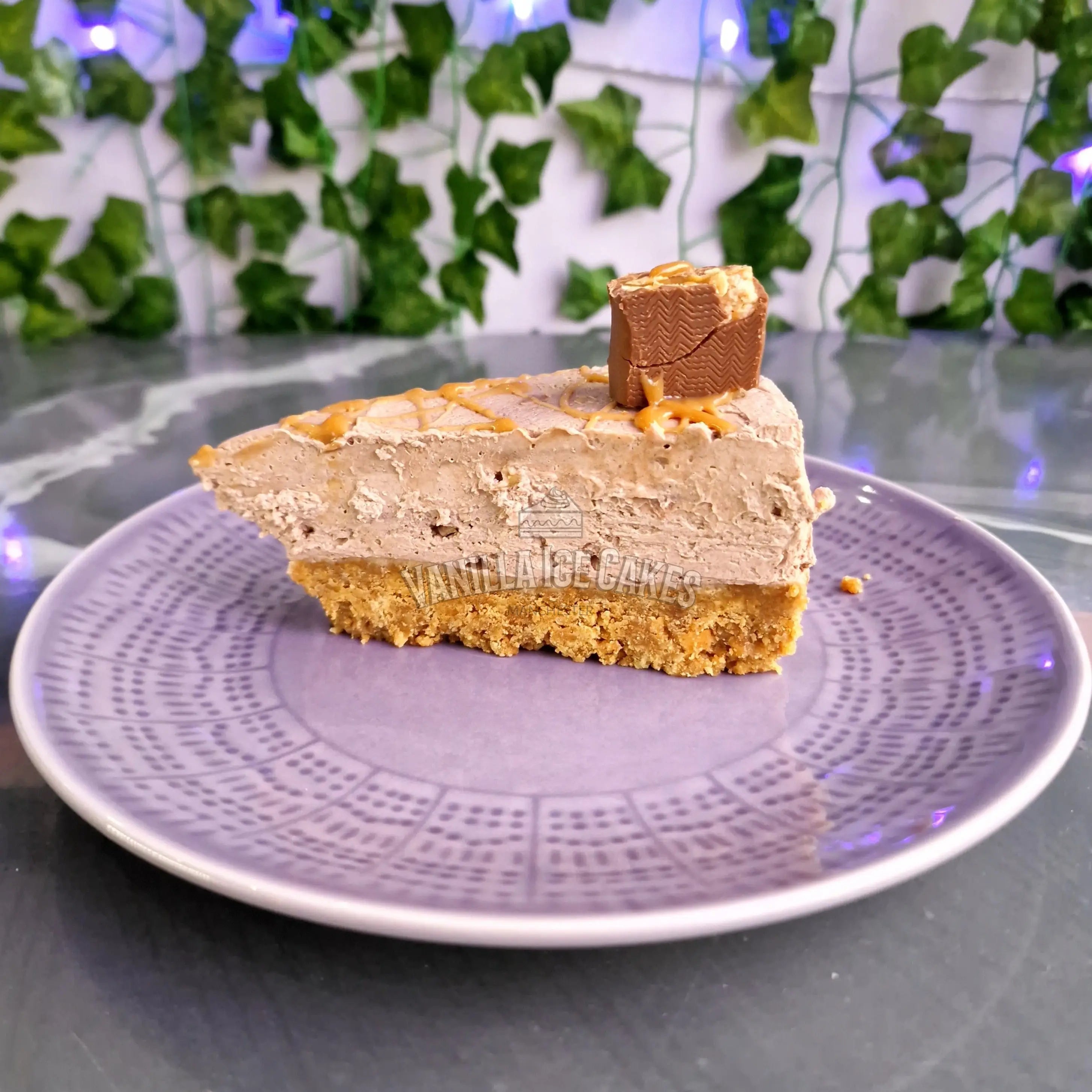 Snickers Cheesecake Slice