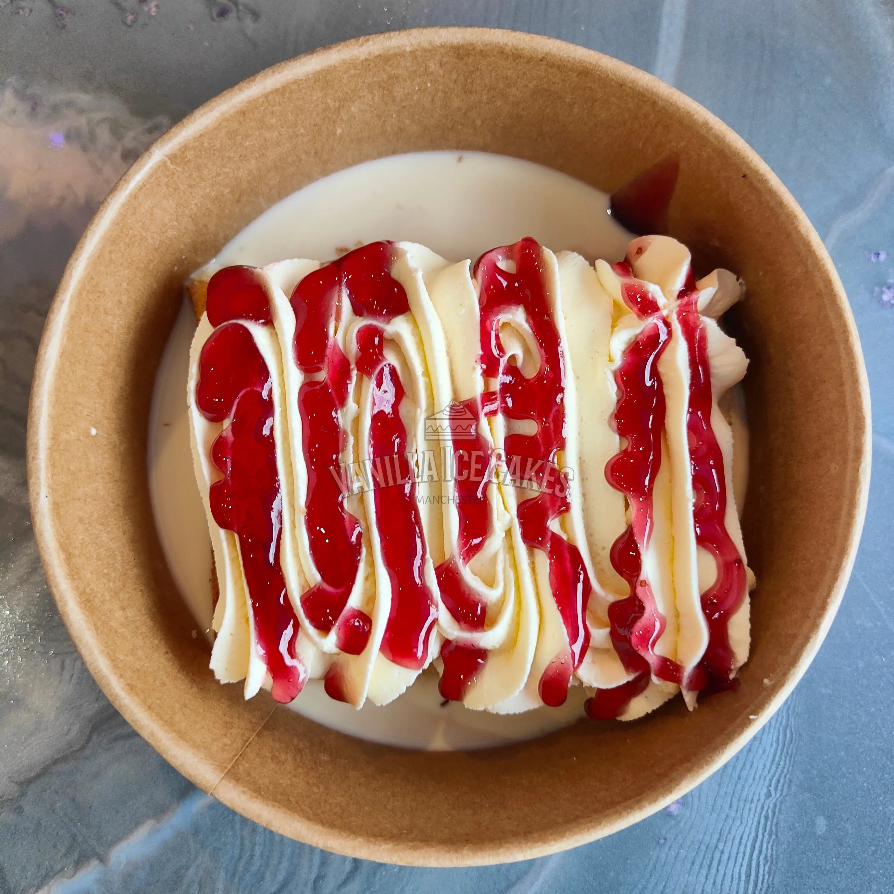 Strawberries & Cream Milk Cake