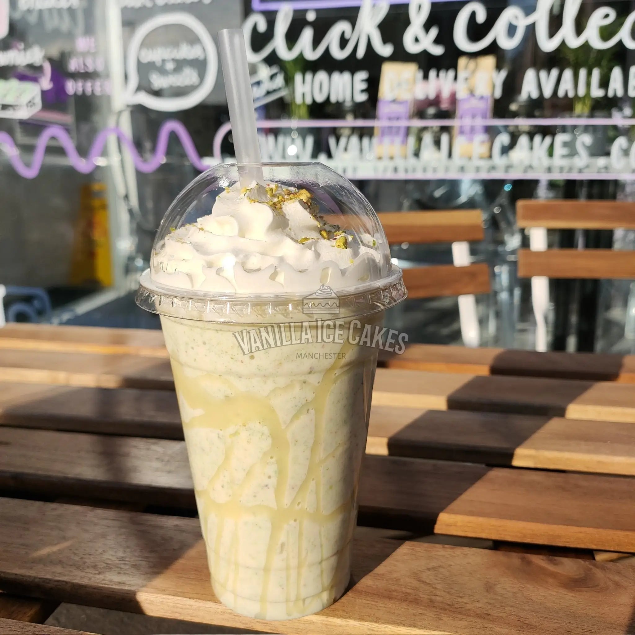 White Chocolate & Pistachio Cake Shake