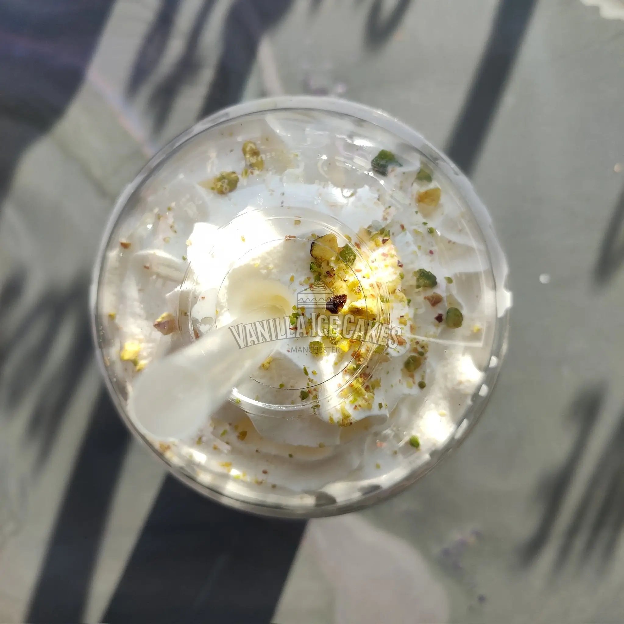 White Chocolate & Pistachio Cake Shake