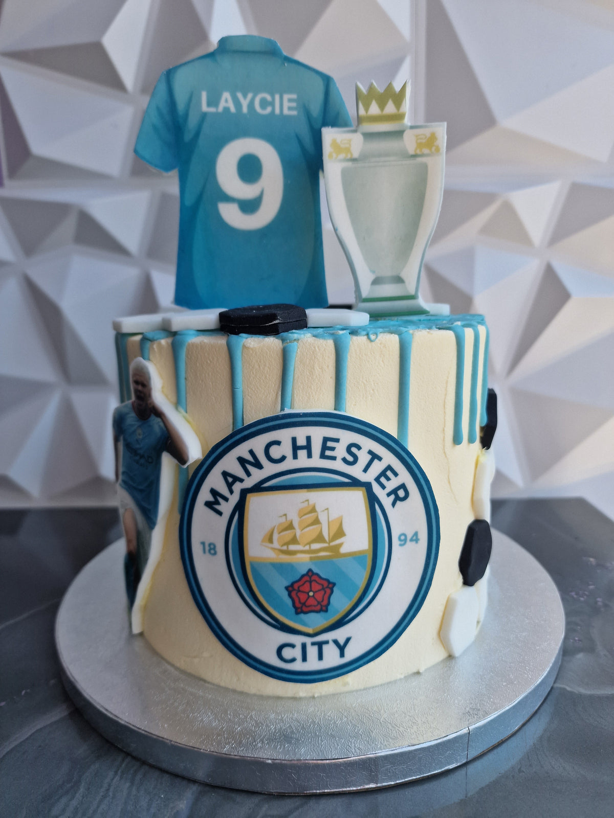 Personalised Football Drip Cake