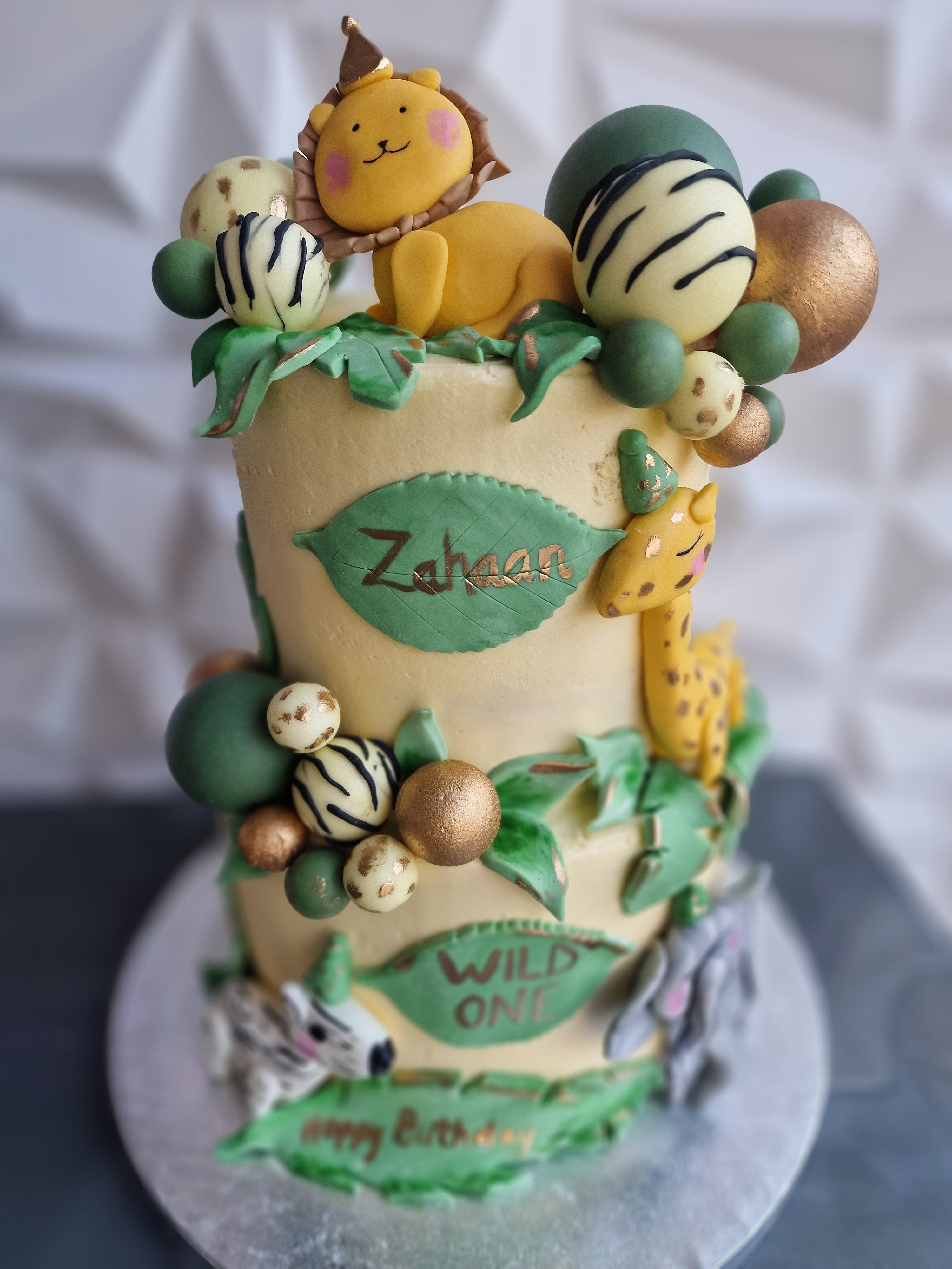 Two tier Jungle Cake