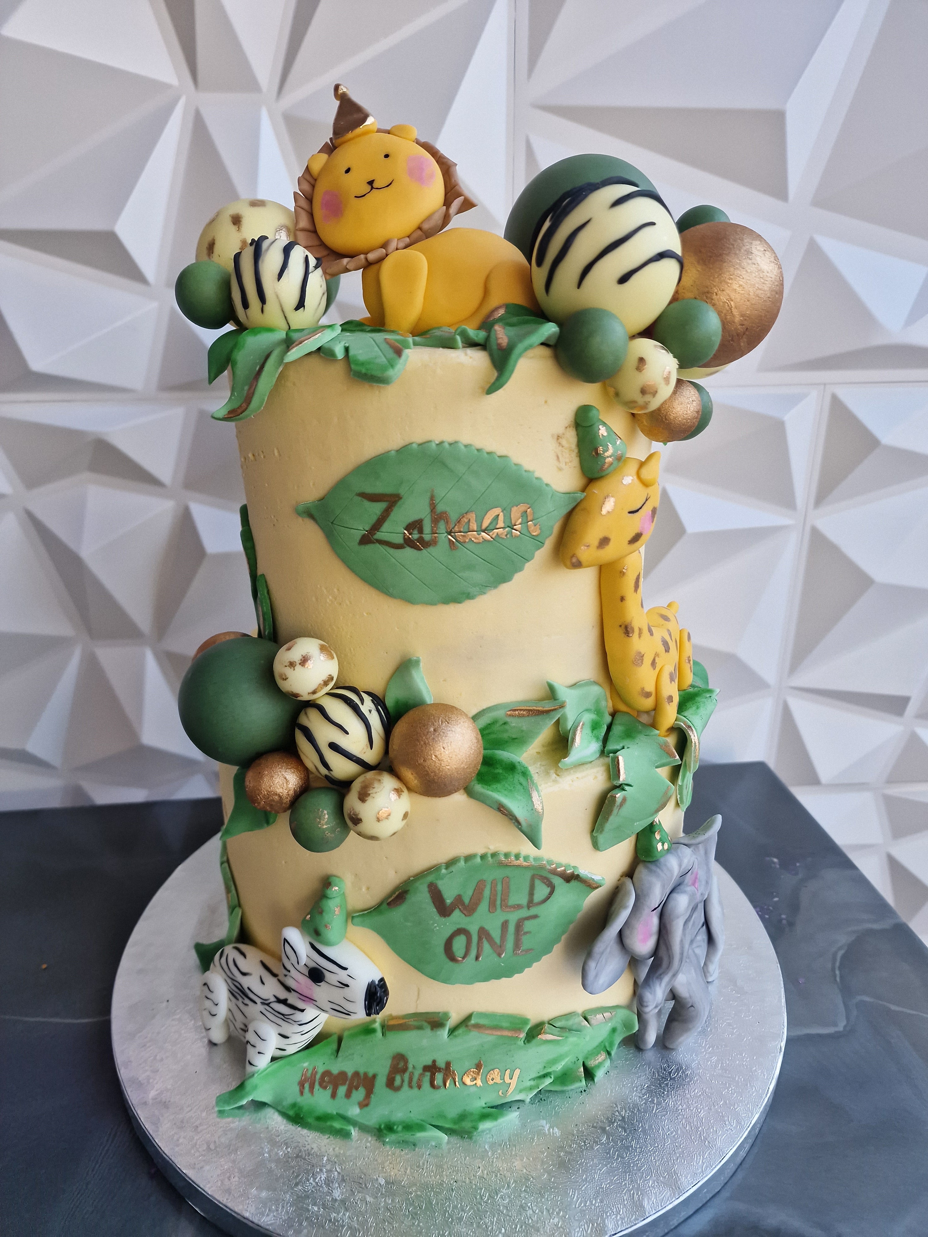 Two tier Jungle Cake