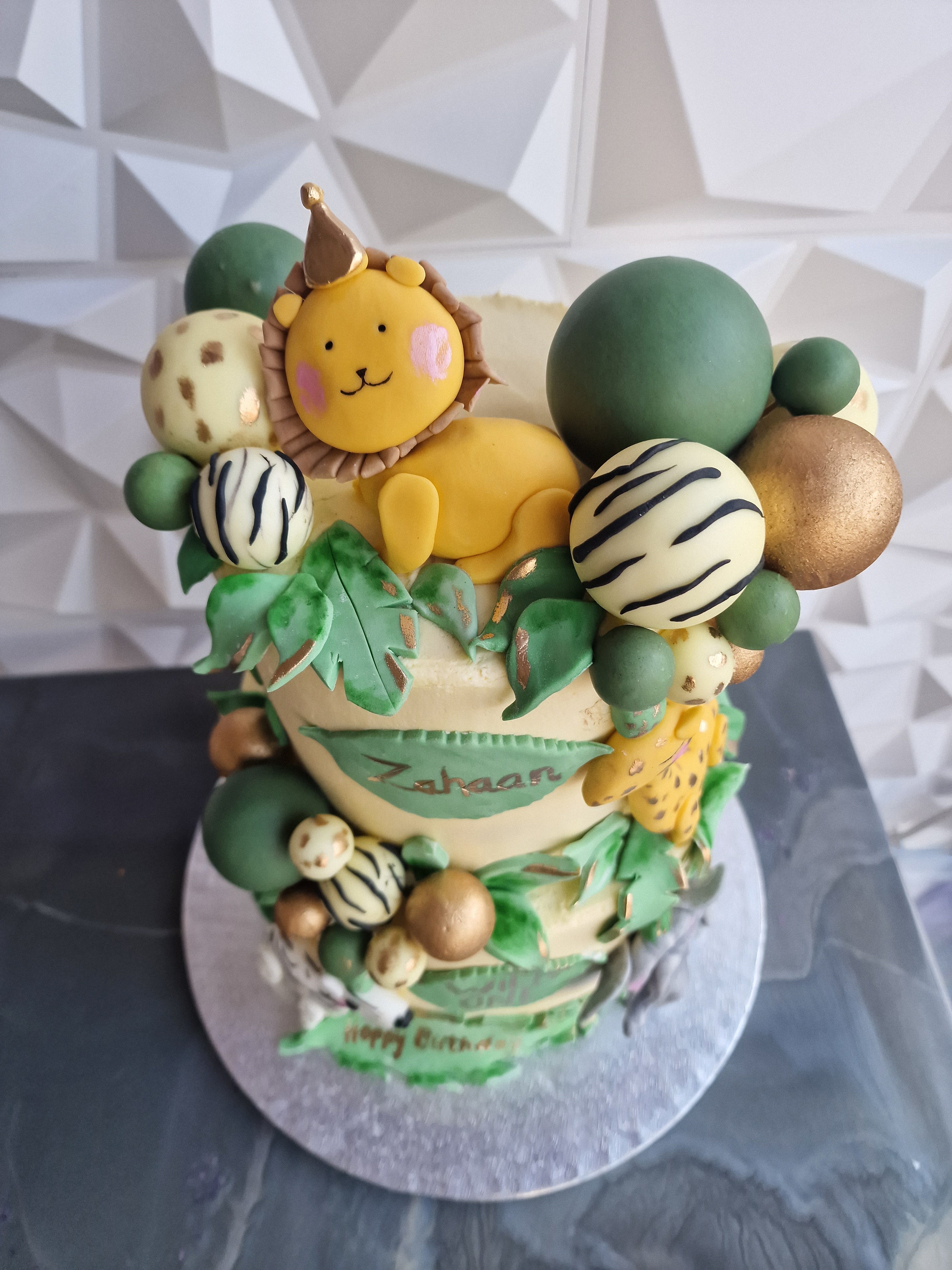 Two tier Jungle Cake