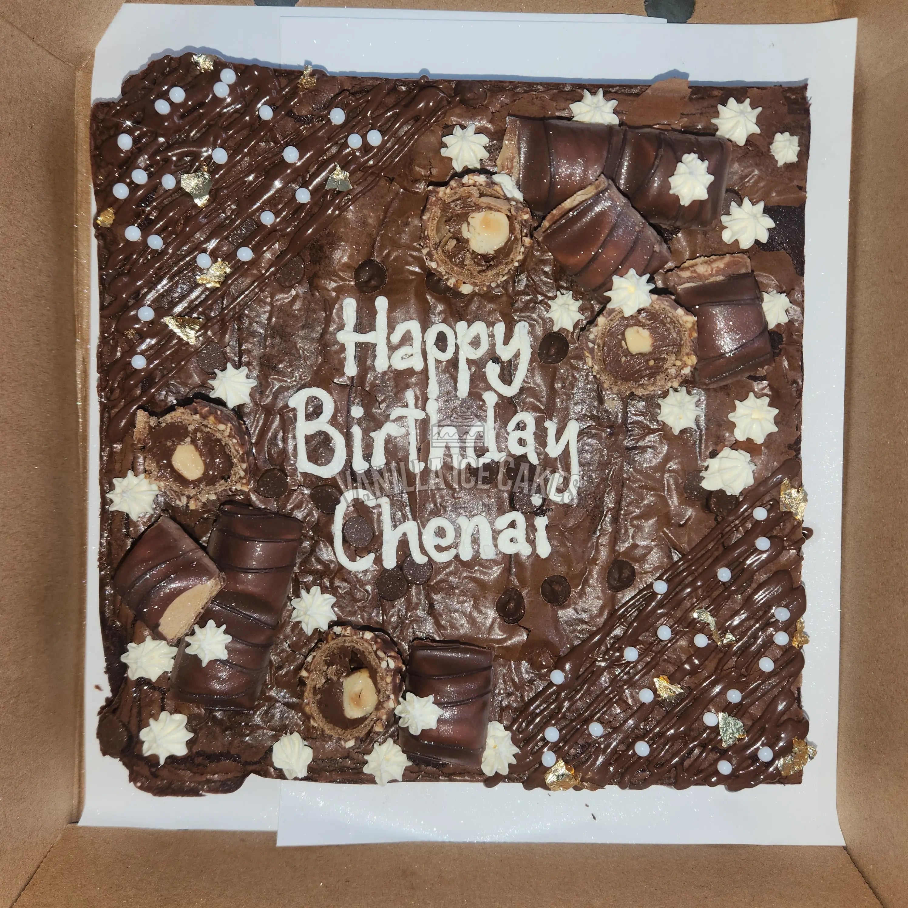 Personalised Brownie slab