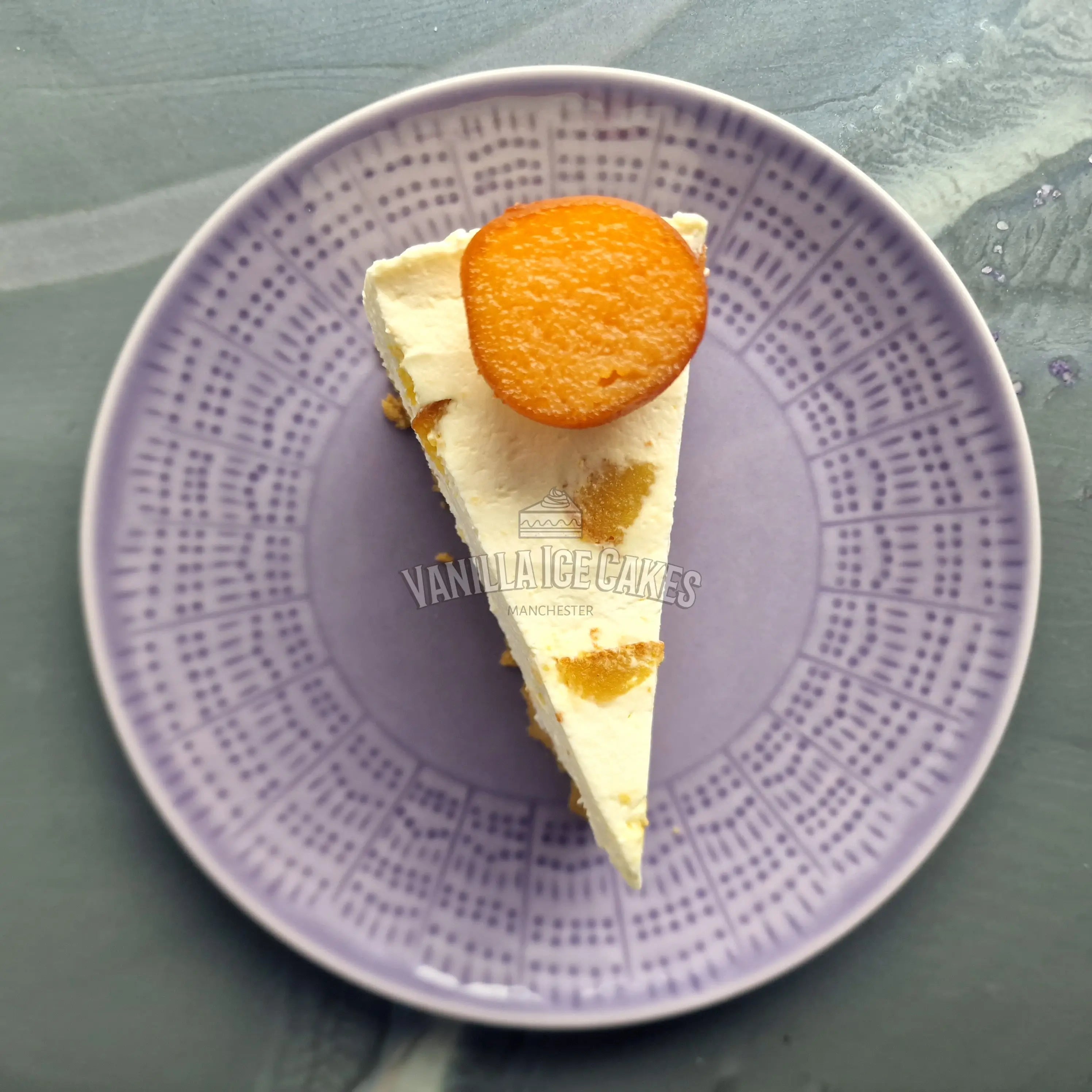 Gulab Jamun Cheesecake Slice