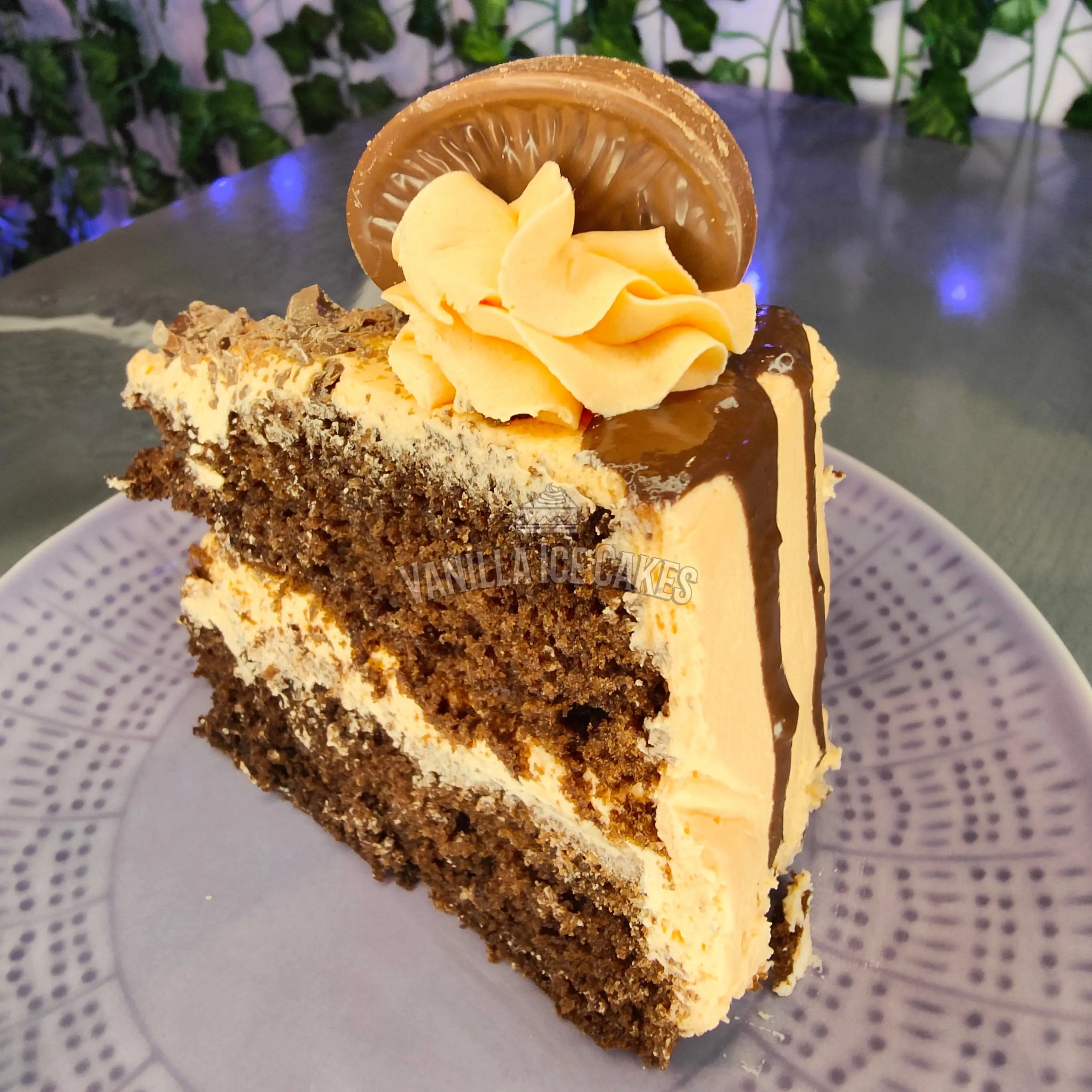 Chocolate Orange Cake Slice